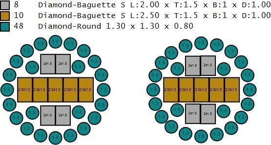Custom Fully Round shape Diamond Studs - Ice out Earring Unisex 3D print model_20