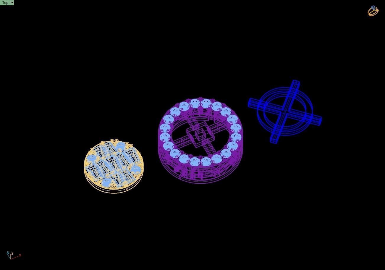 Custom Fully Round shape Diamond Studs - Ice out Earring Unisex 3D print model_19