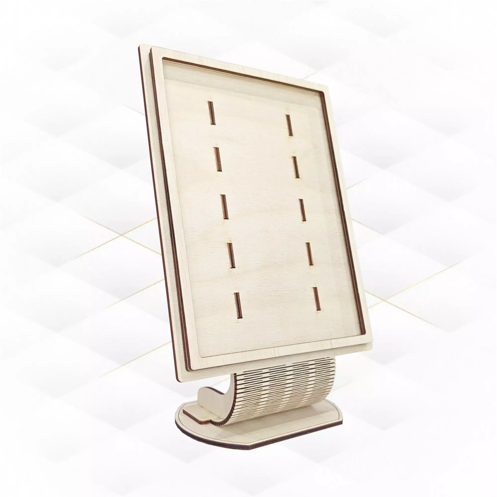 Picture frame 5x7 vertical pattern laser cut 3D print model