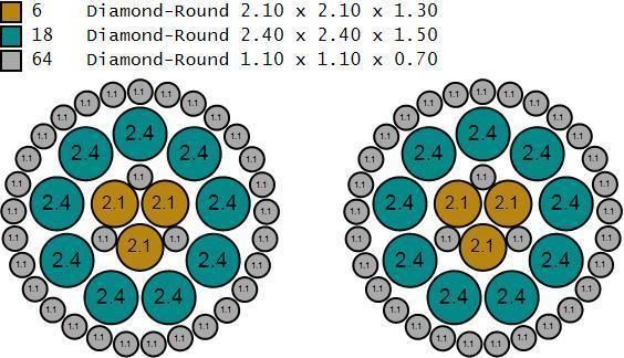 Custom Fully Round shape Diamond Studs - Ice out Earring Unisex  3D print model_20