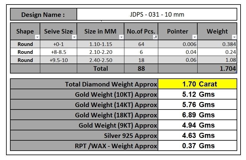 Custom Fully Round shape Diamond Studs - Ice out Earring Unisex  3D print model_18