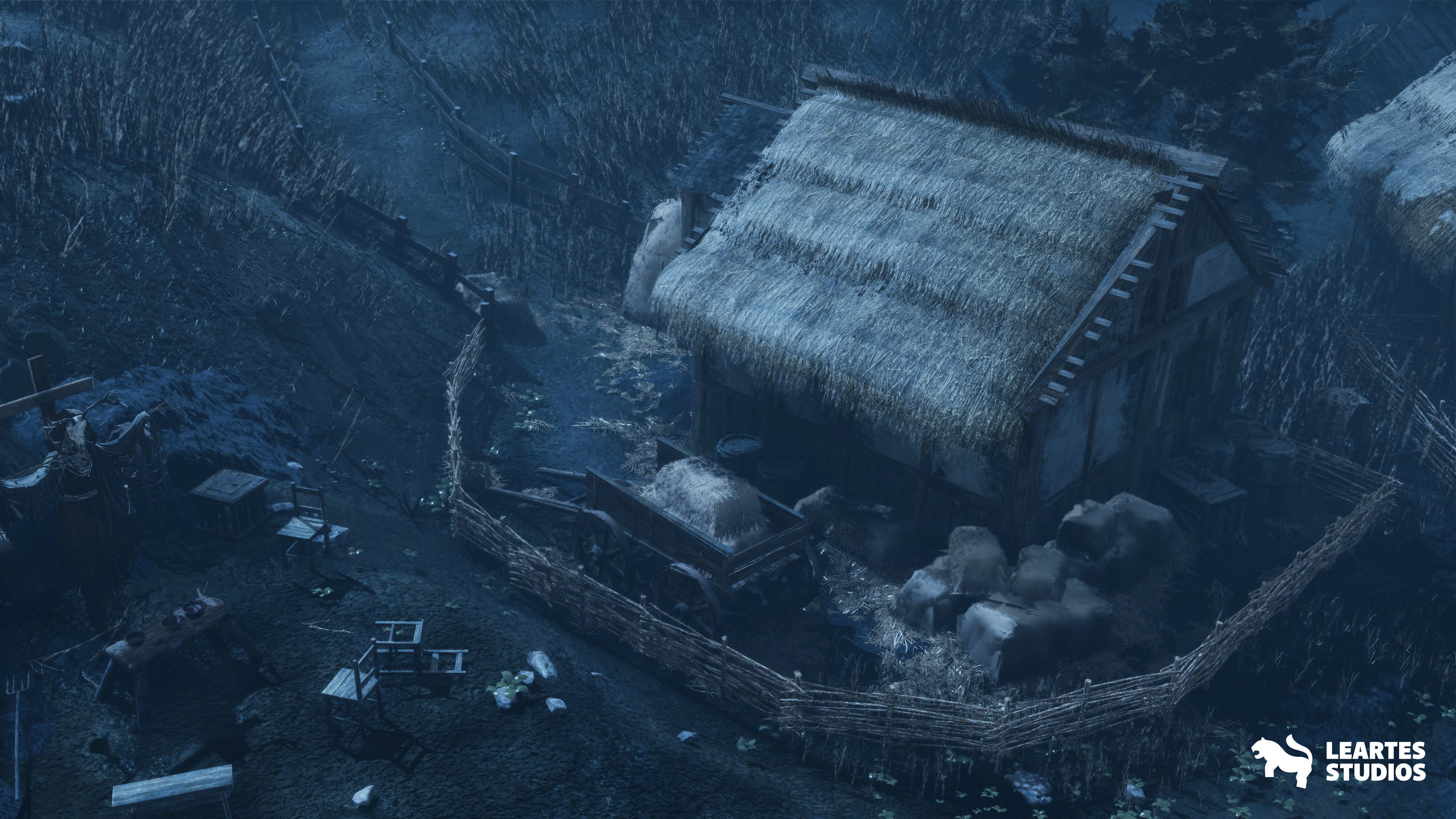 Demonic Village Environment Low-poly 3D model_9