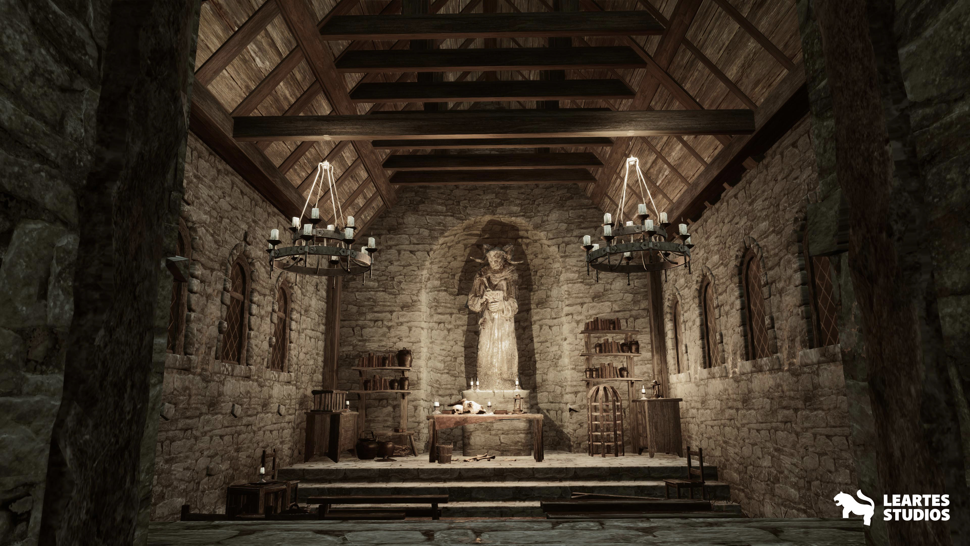 Demonic Village Environment Low-poly 3D model_21