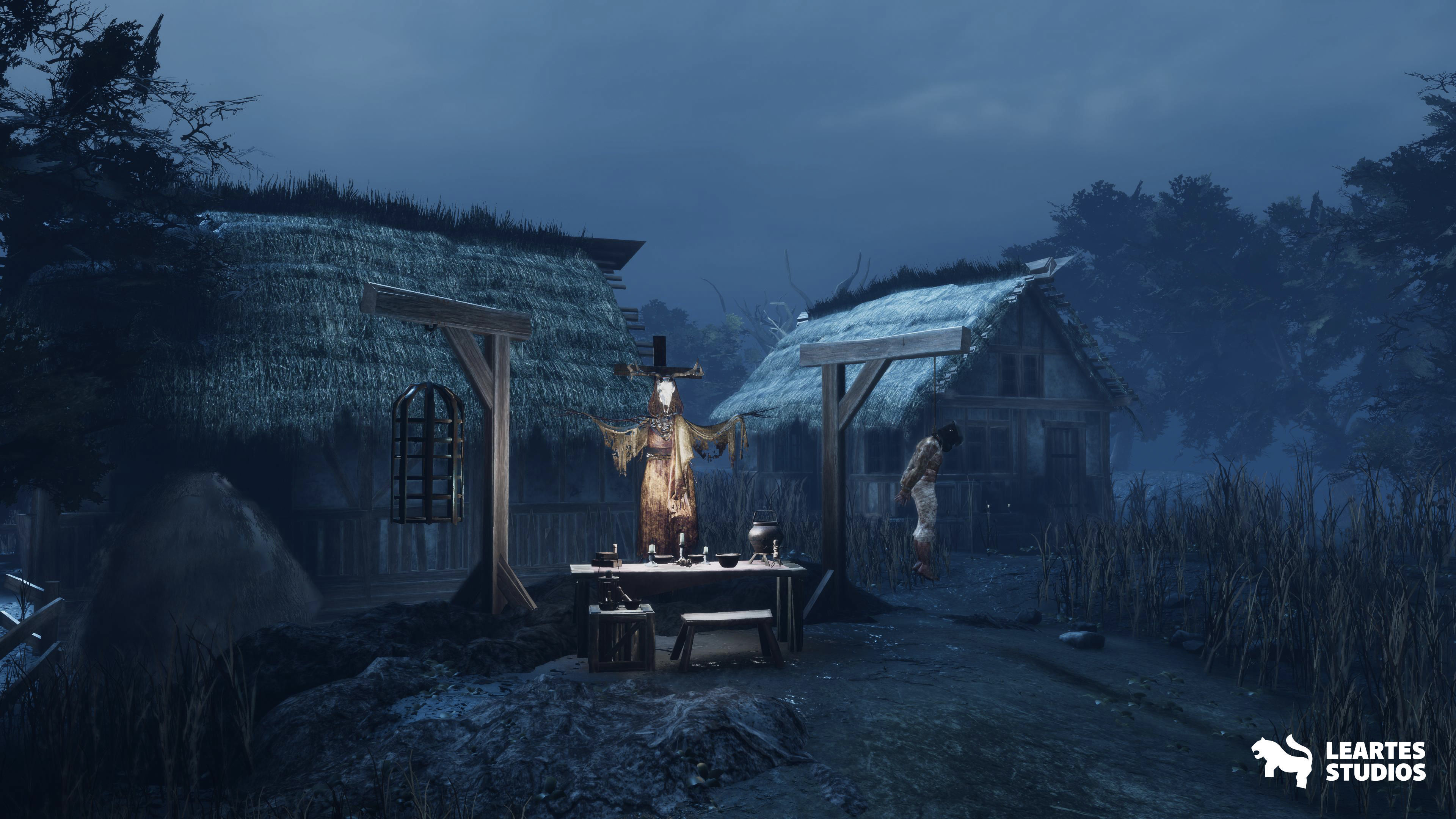 Demonic Village Environment Low-poly 3D model_7