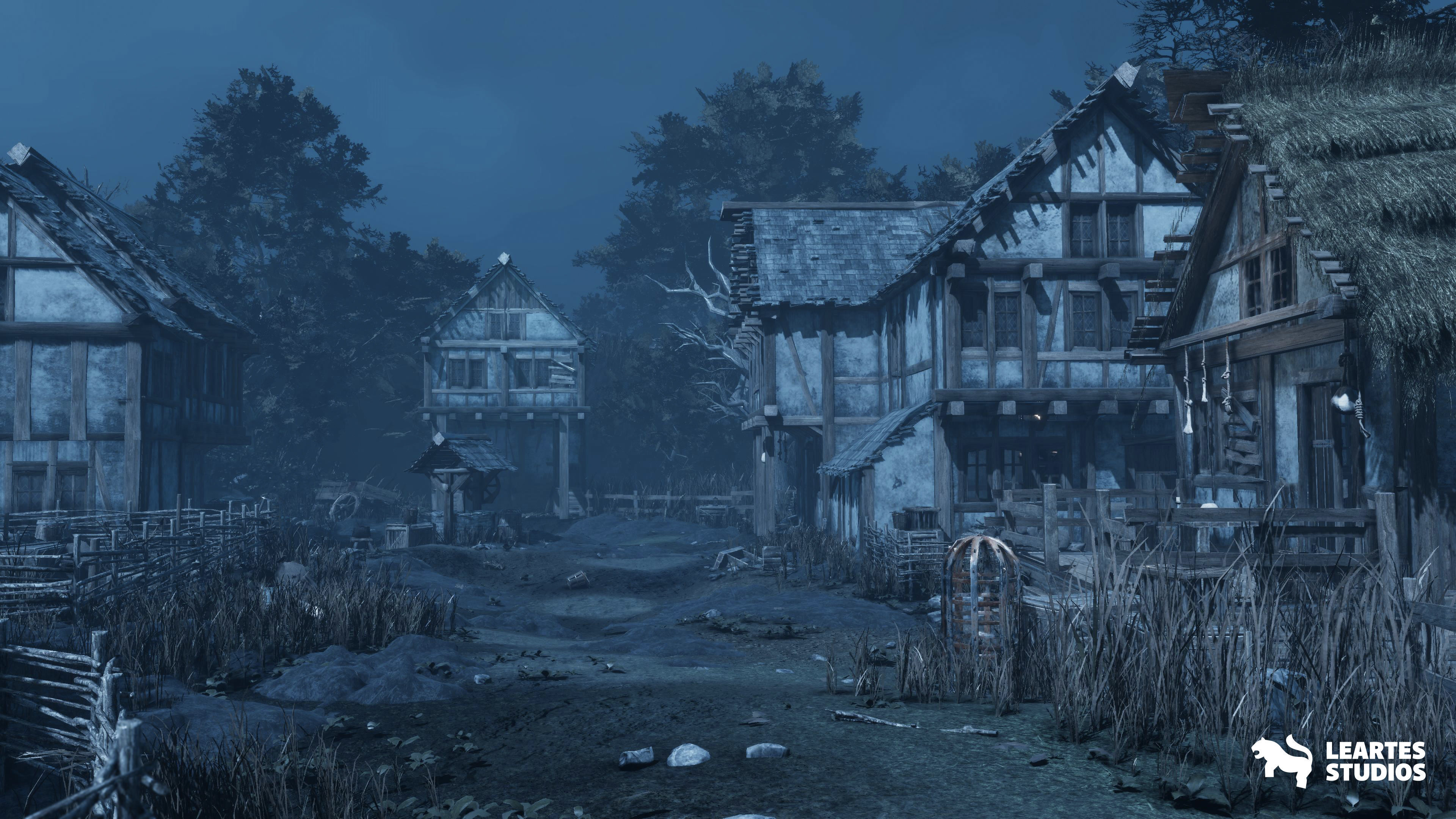 Demonic Village Environment Low-poly 3D model_11