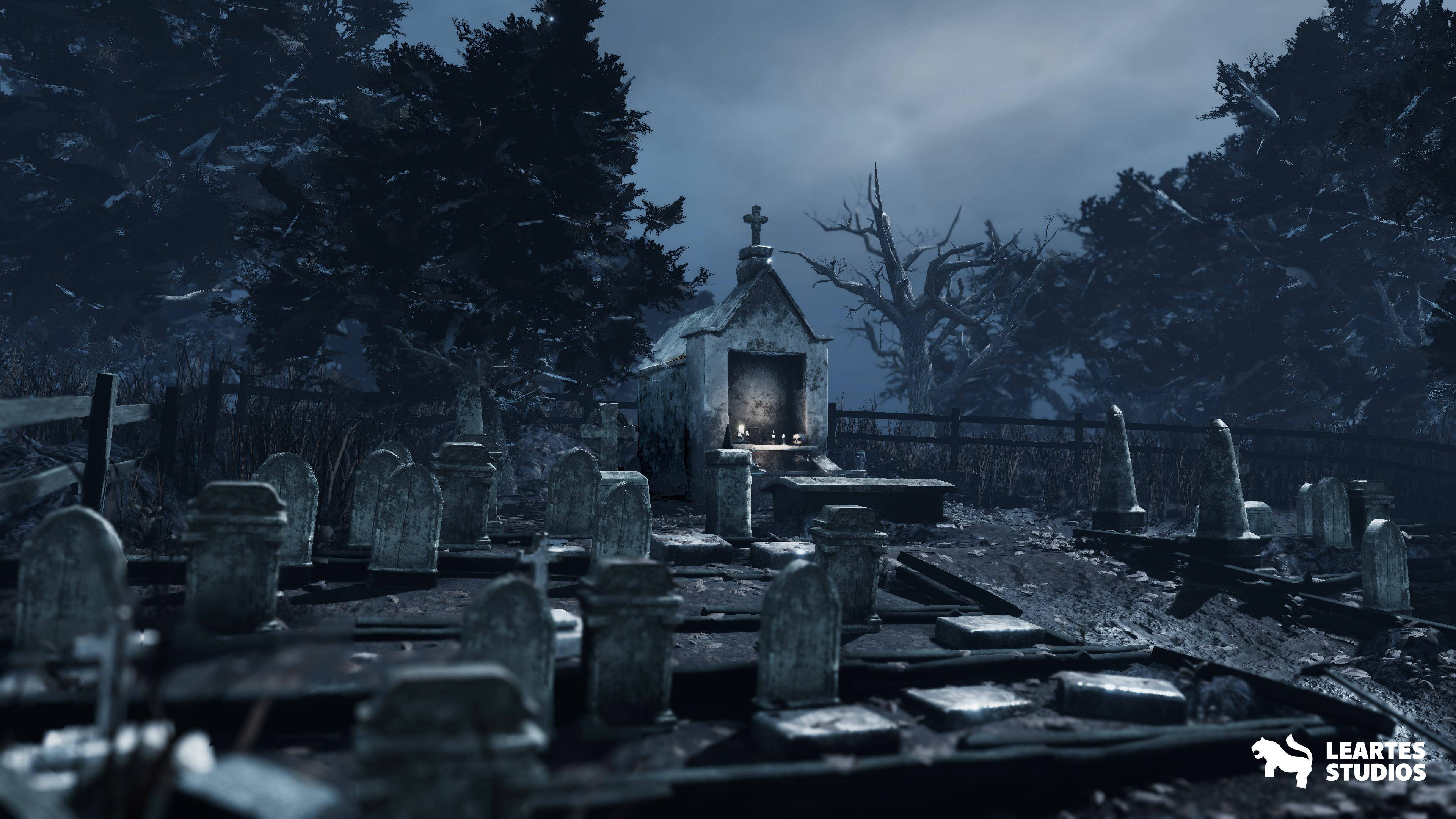 Demonic Village Environment Low-poly 3D model_22