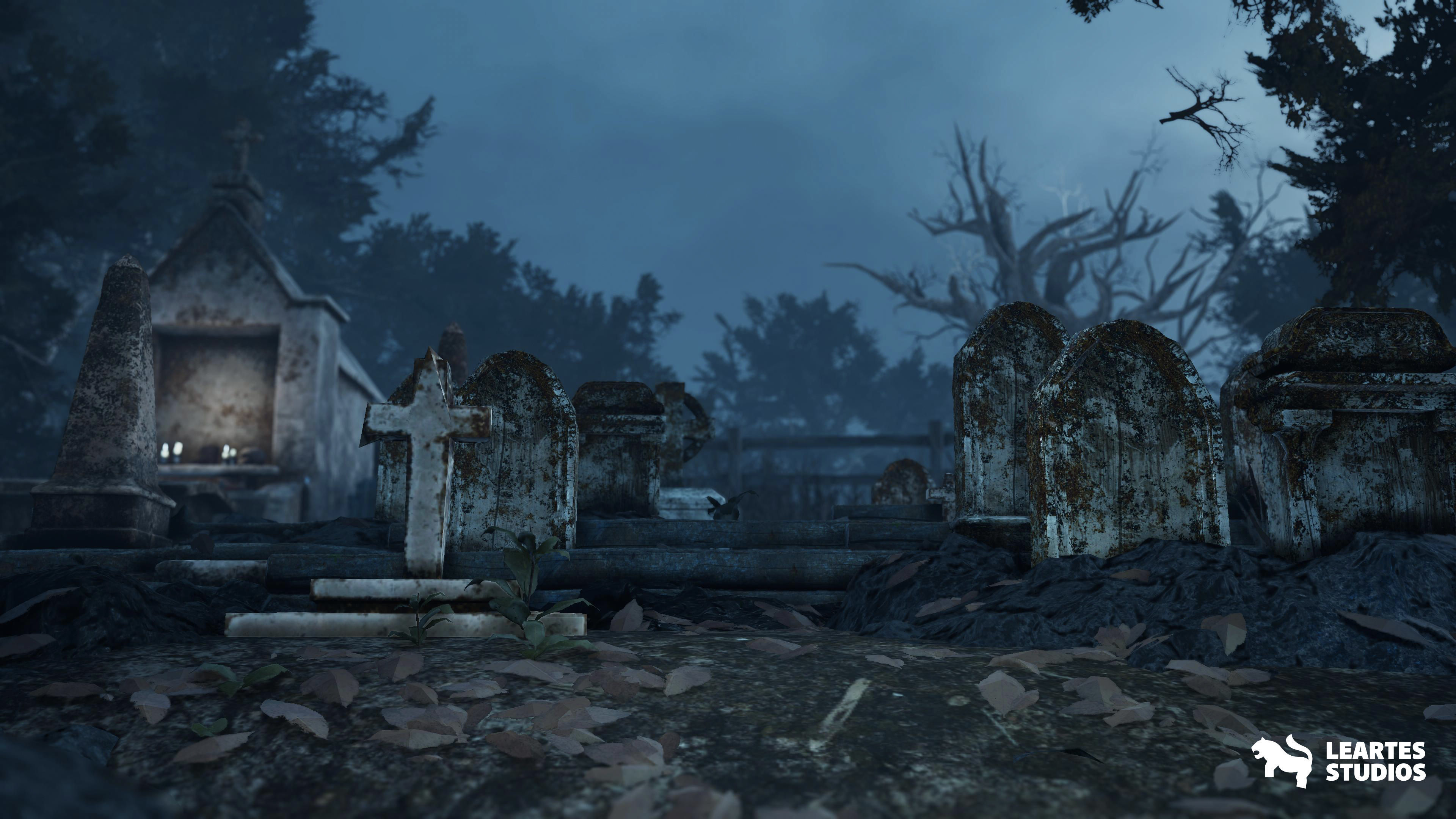 Demonic Village Environment Low-poly 3D model_25