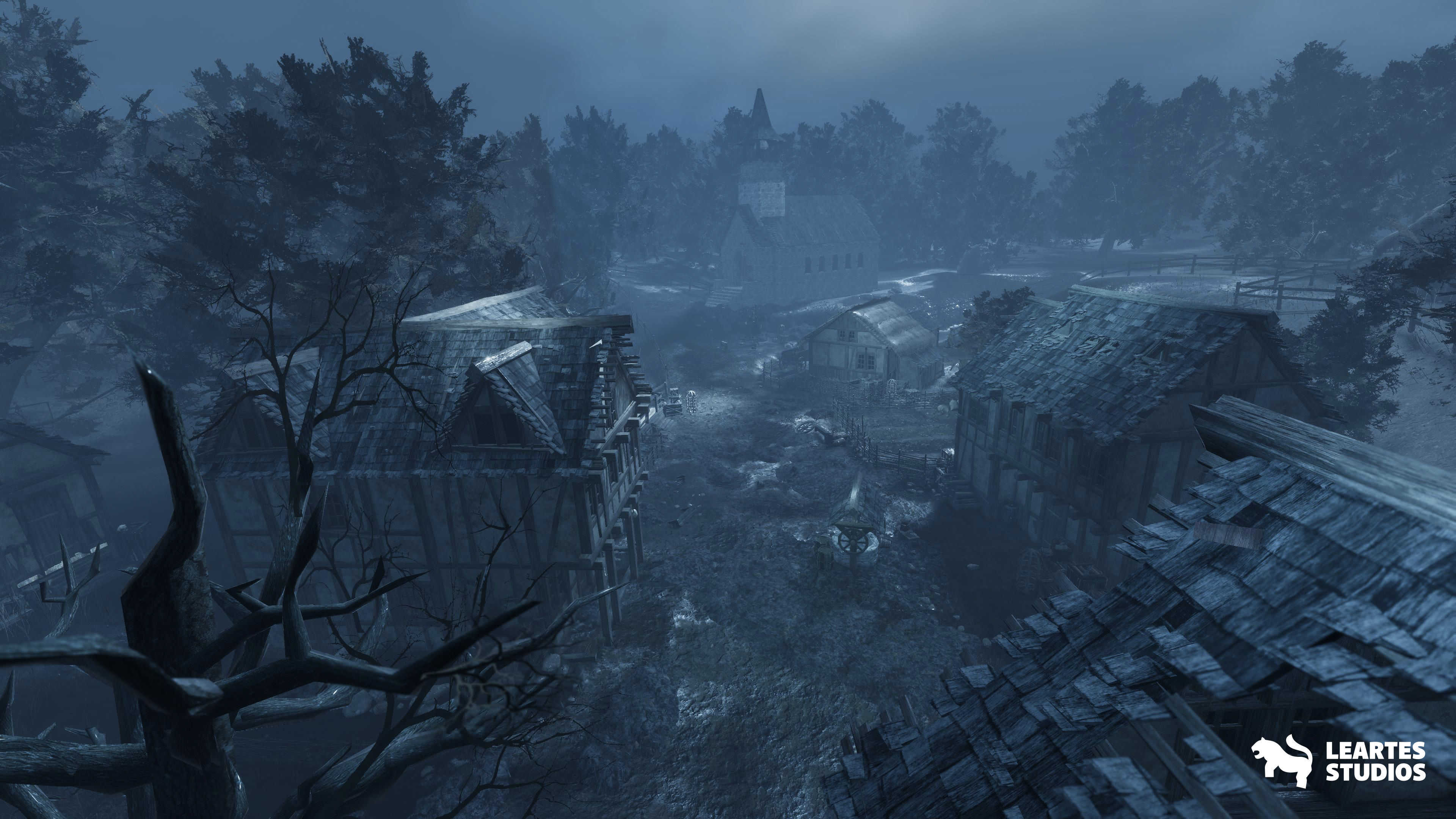 Demonic Village Environment Low-poly 3D model_12