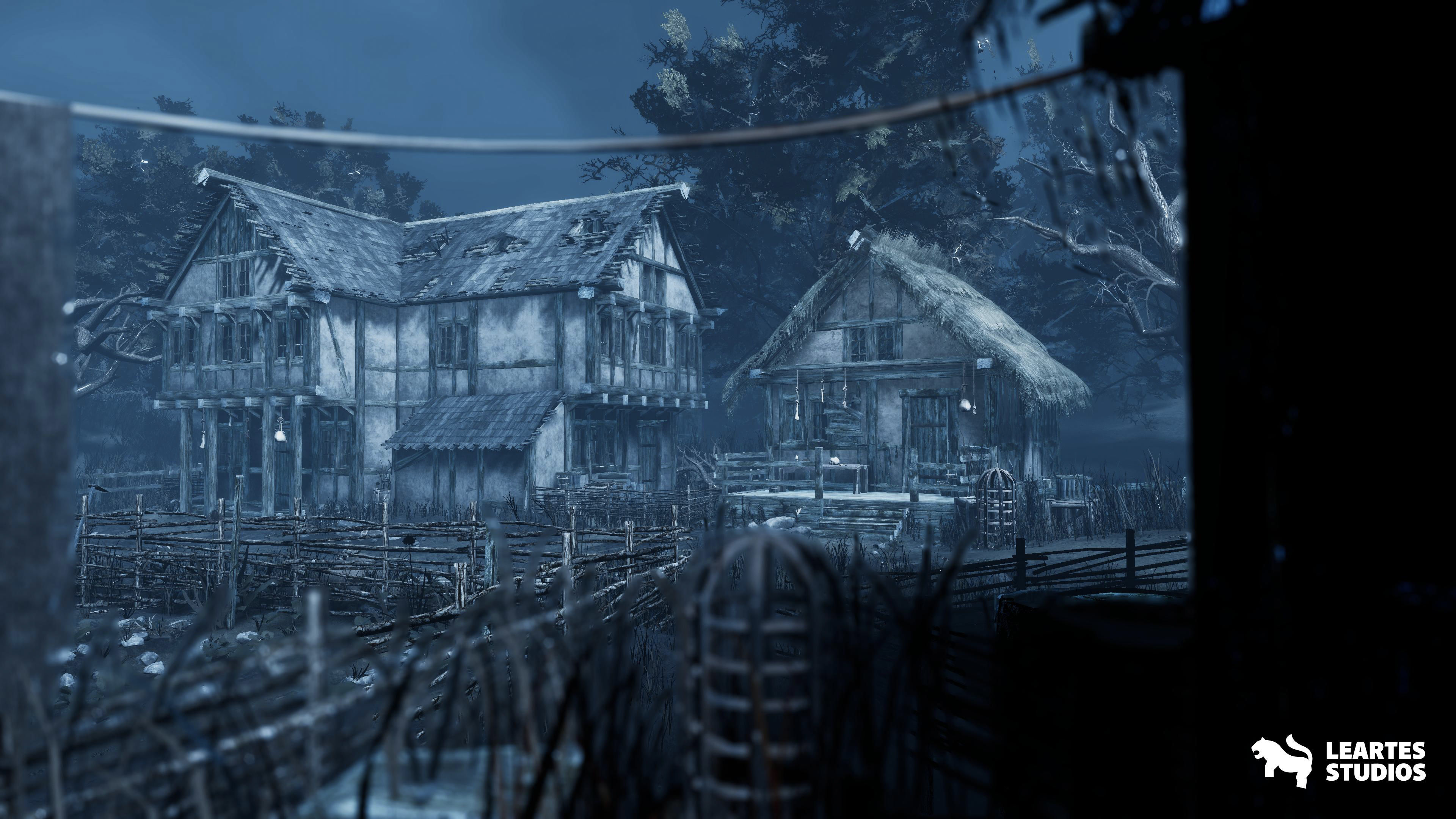 Demonic Village Environment Low-poly 3D model_13