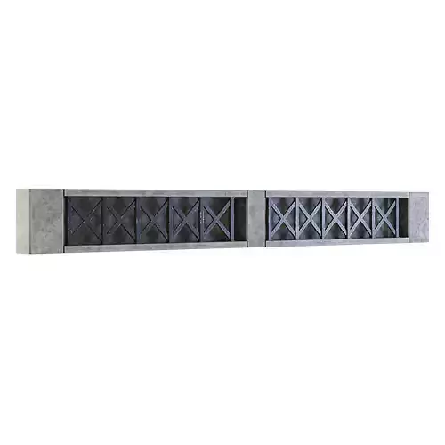 Factory Front Wall Upper 3D model