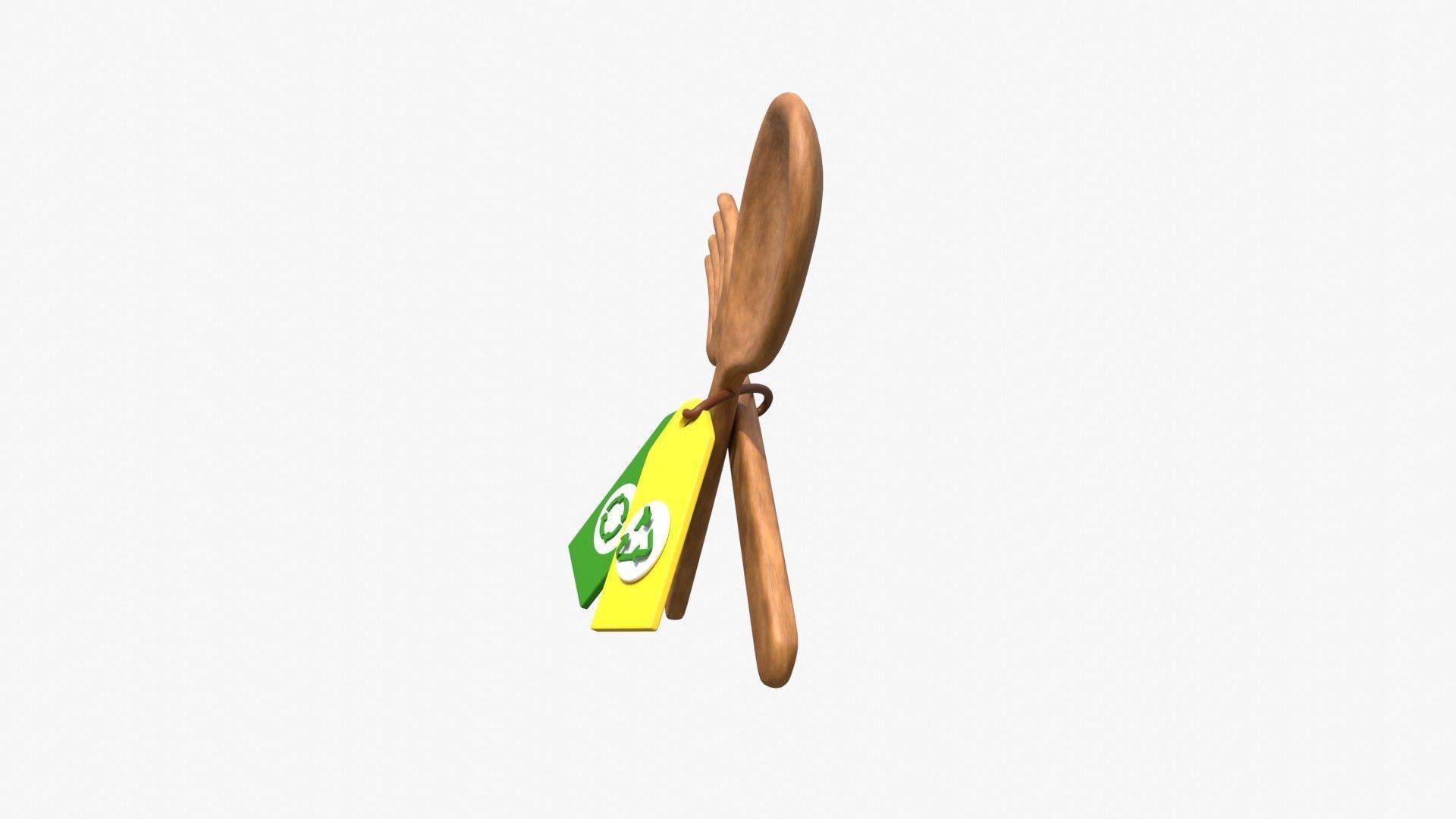 Recycle Spoon 3D model_3
