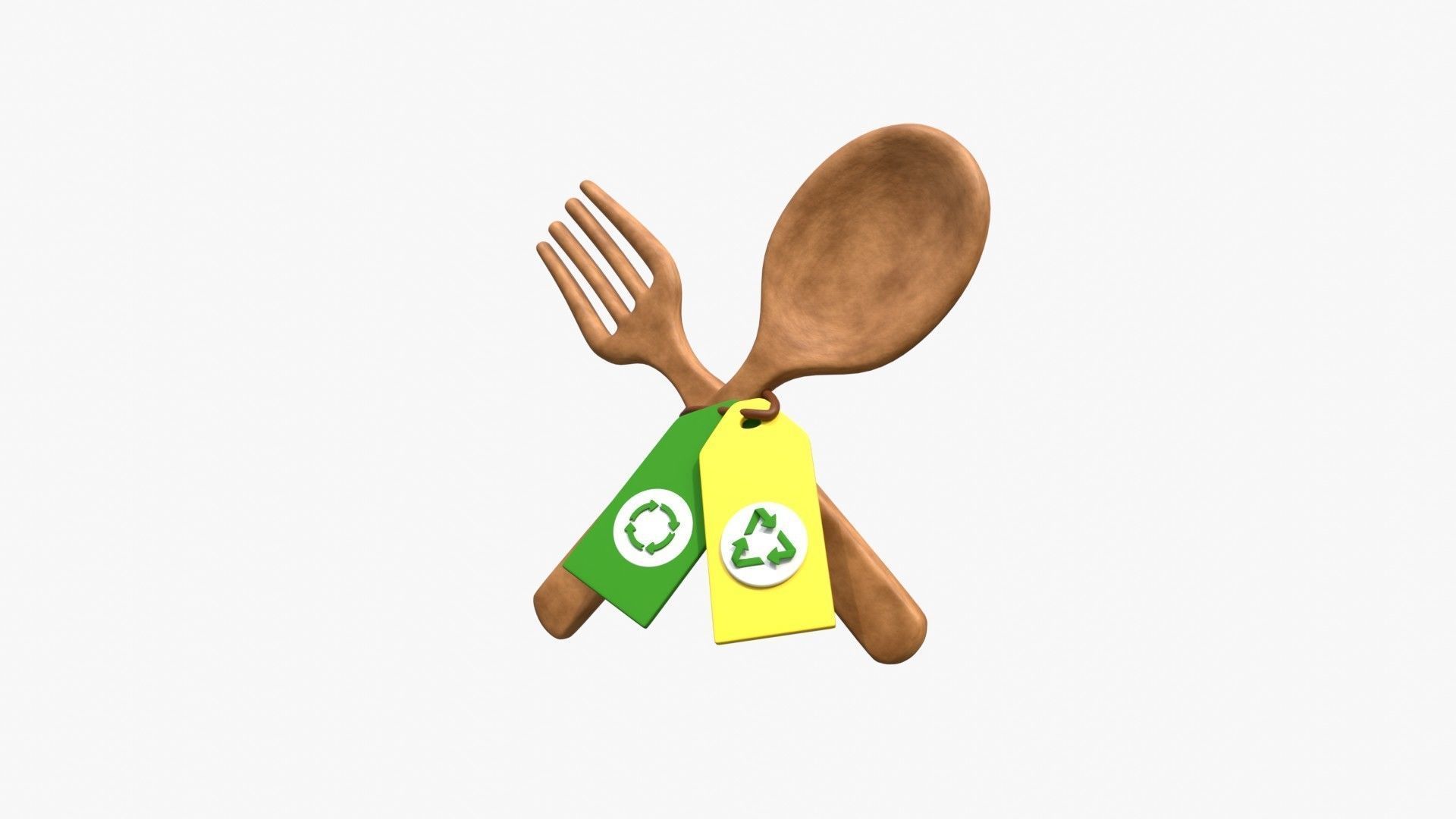 Recycle Spoon 3D model_1