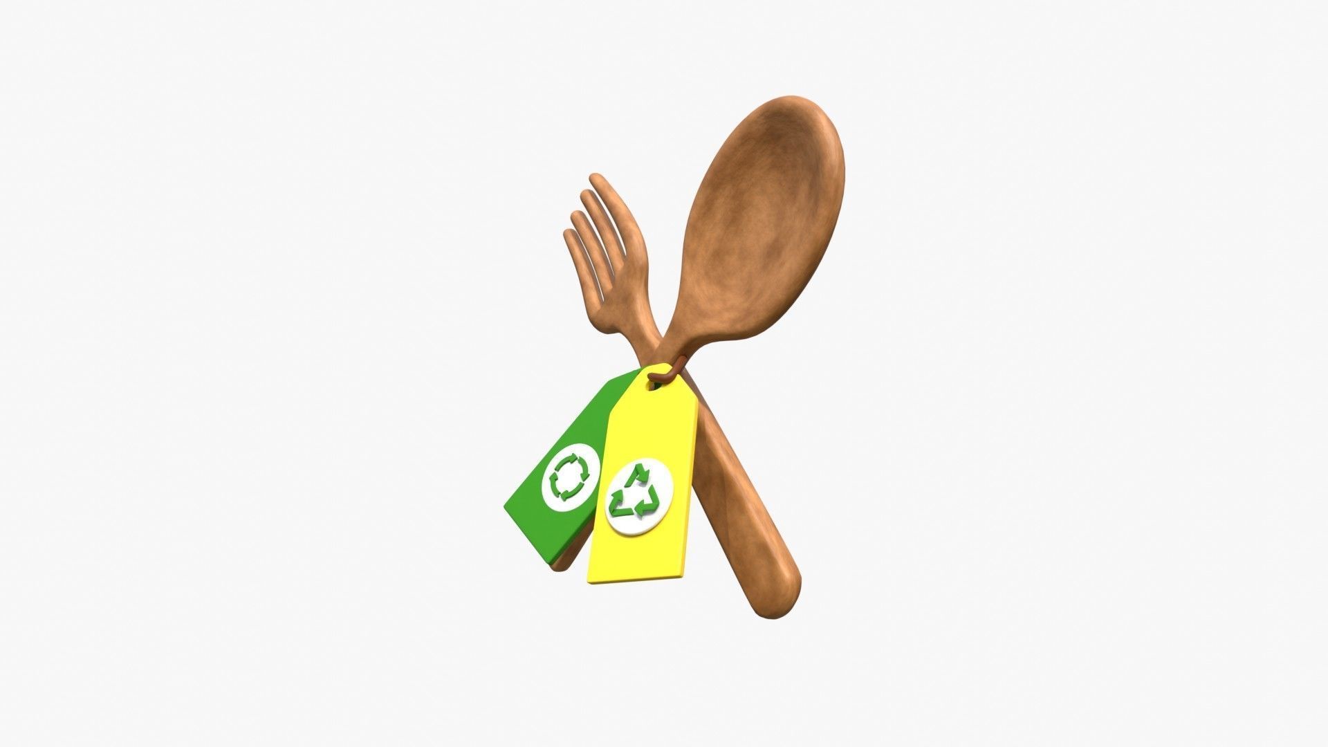 Recycle Spoon 3D model_2