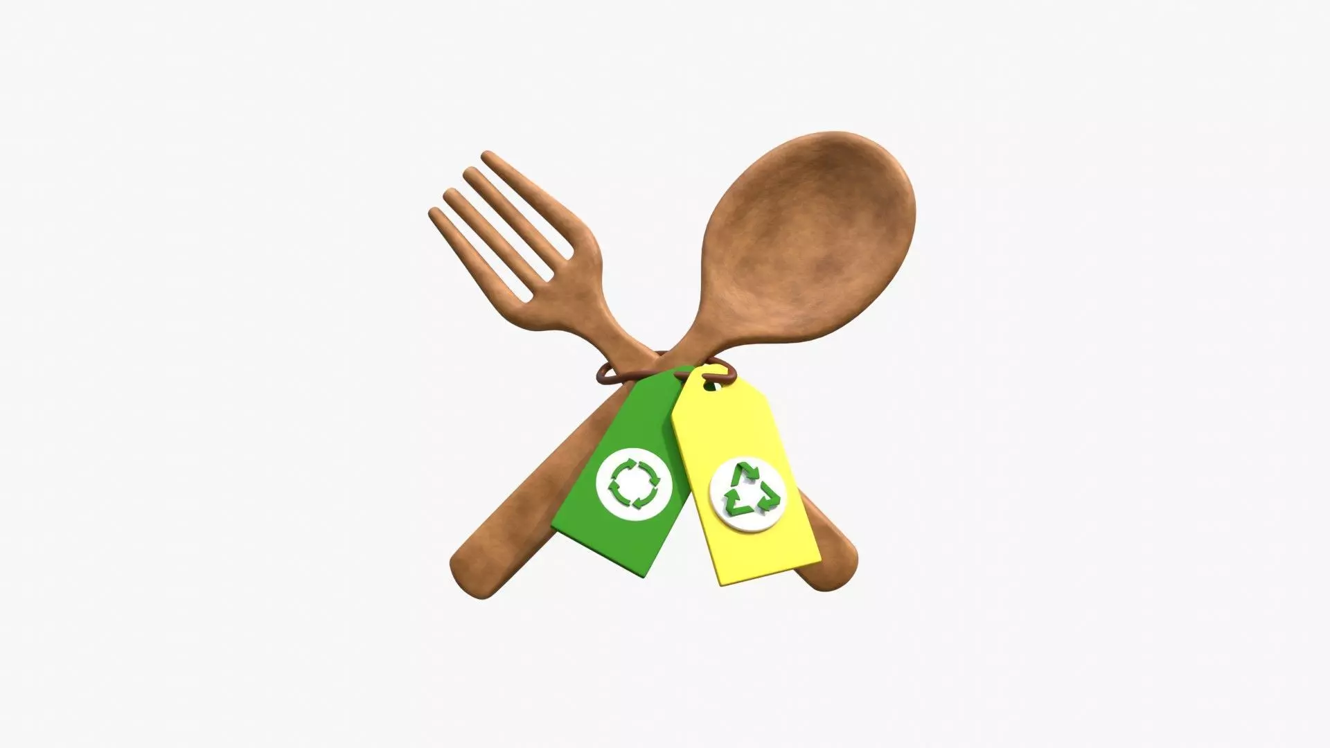 Recycle Spoon 3D model_0