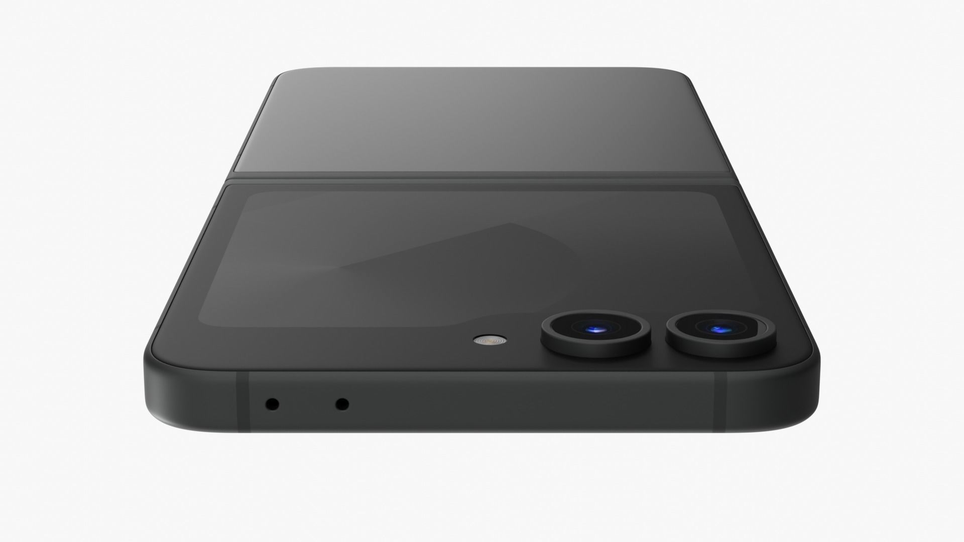 Samsung Galaxy Z Flip 6 Crafted Black Low-poly 3D model_5