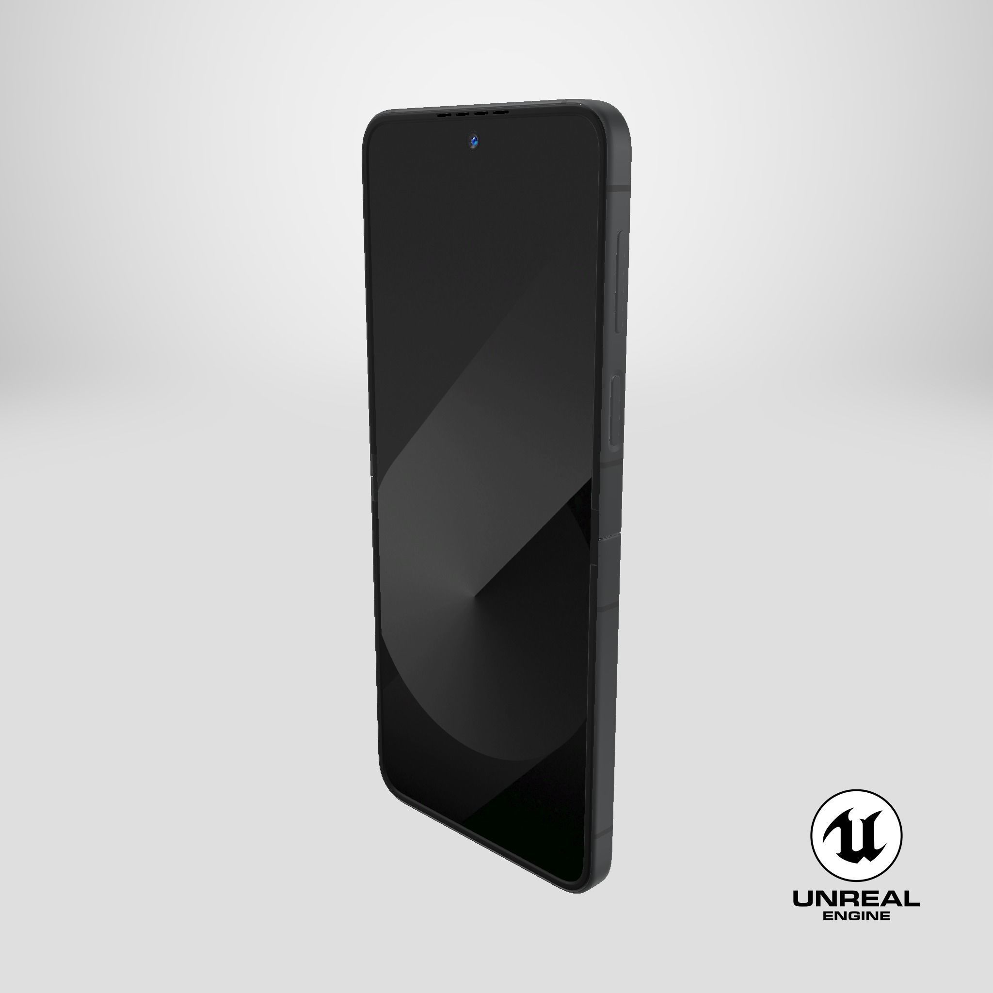 Samsung Galaxy Z Flip 6 Crafted Black Low-poly 3D model_20