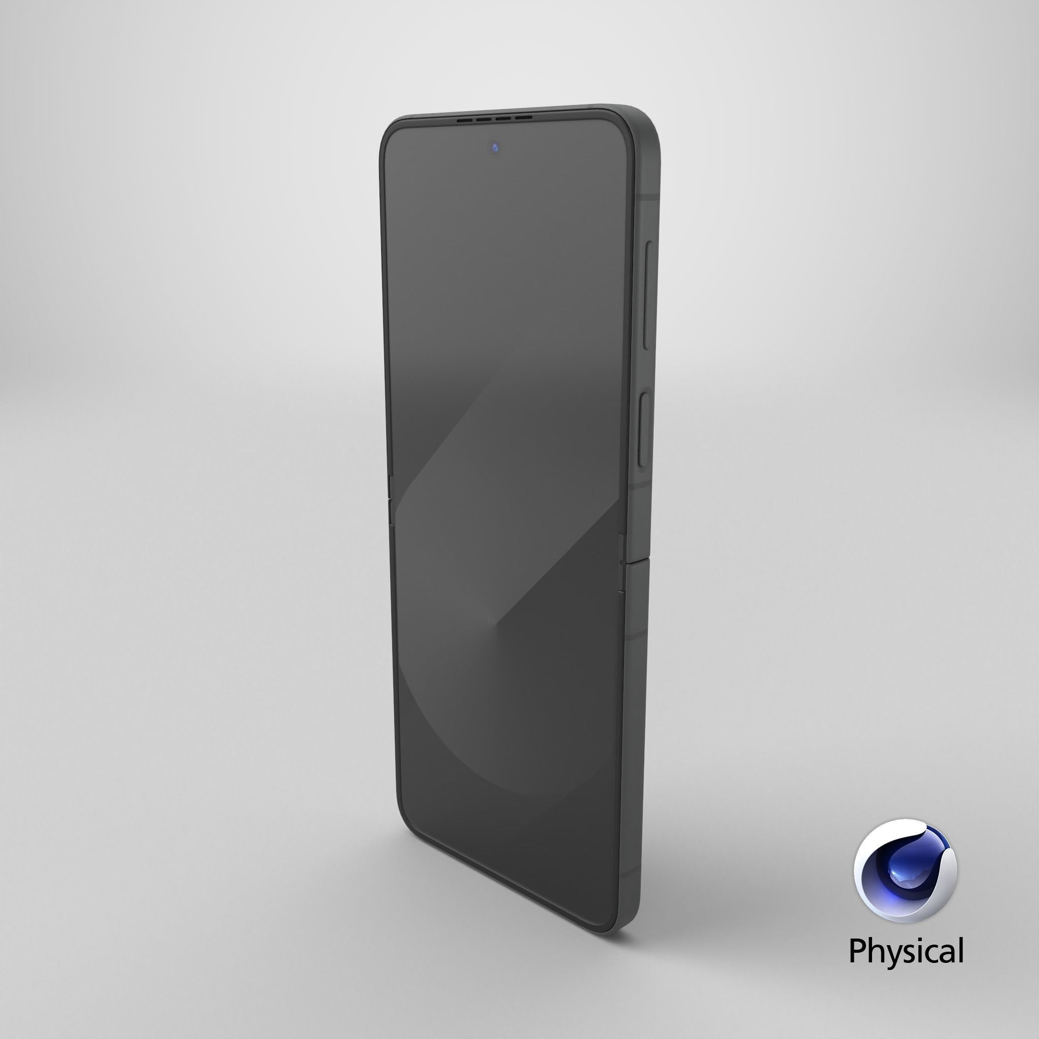 Samsung Galaxy Z Flip 6 Crafted Black Low-poly 3D model_23