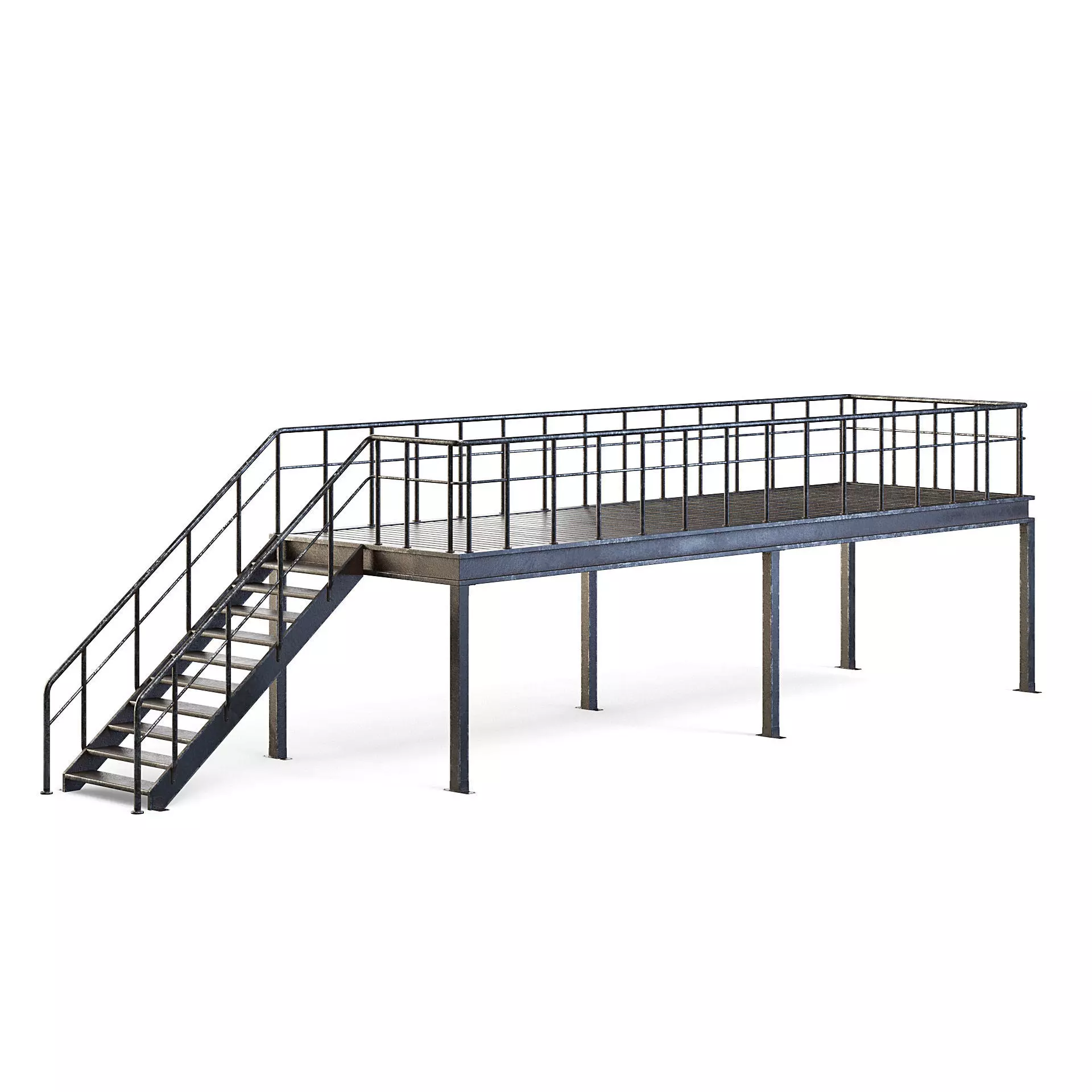 Factory Platform 3D model_0