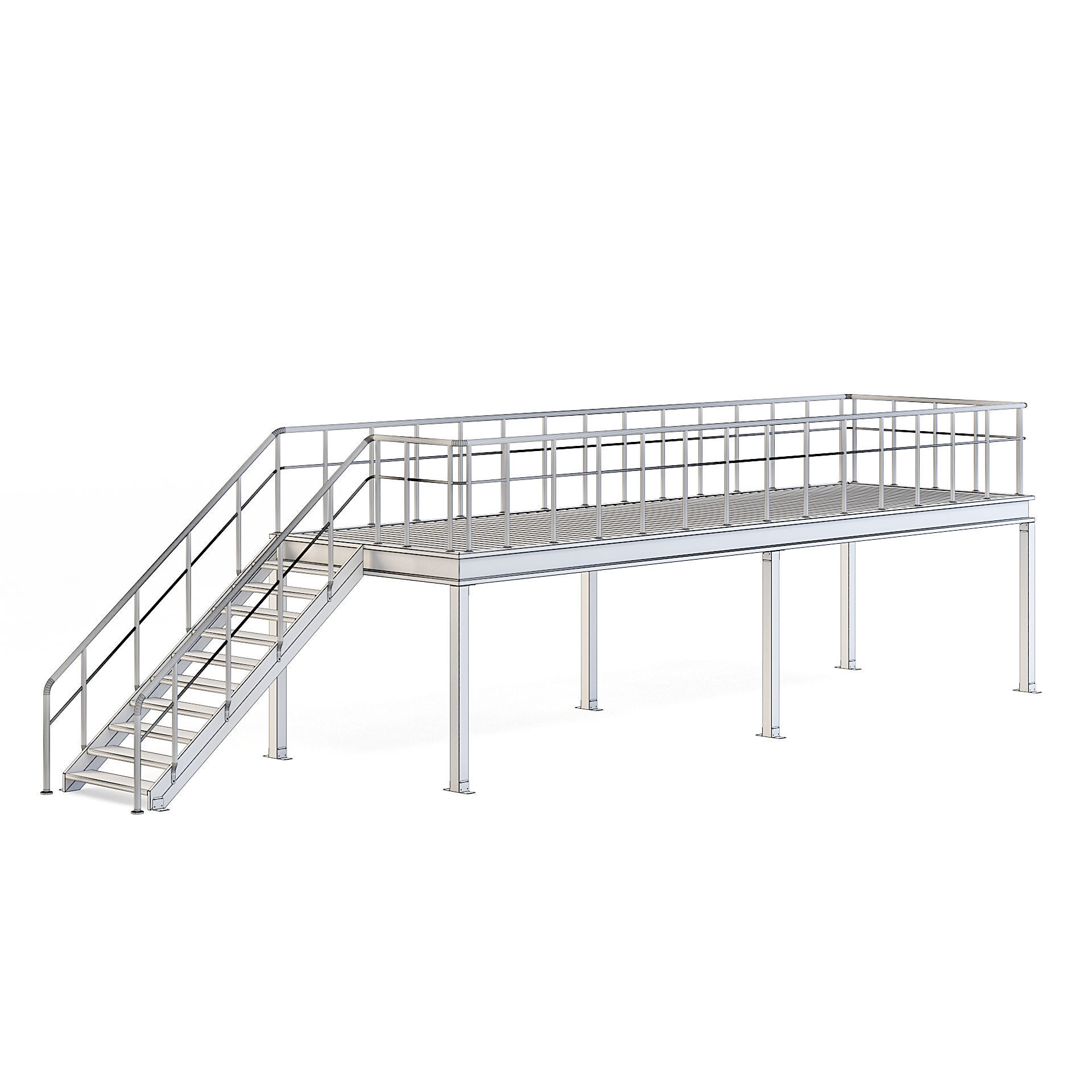 Factory Platform 3D model_1