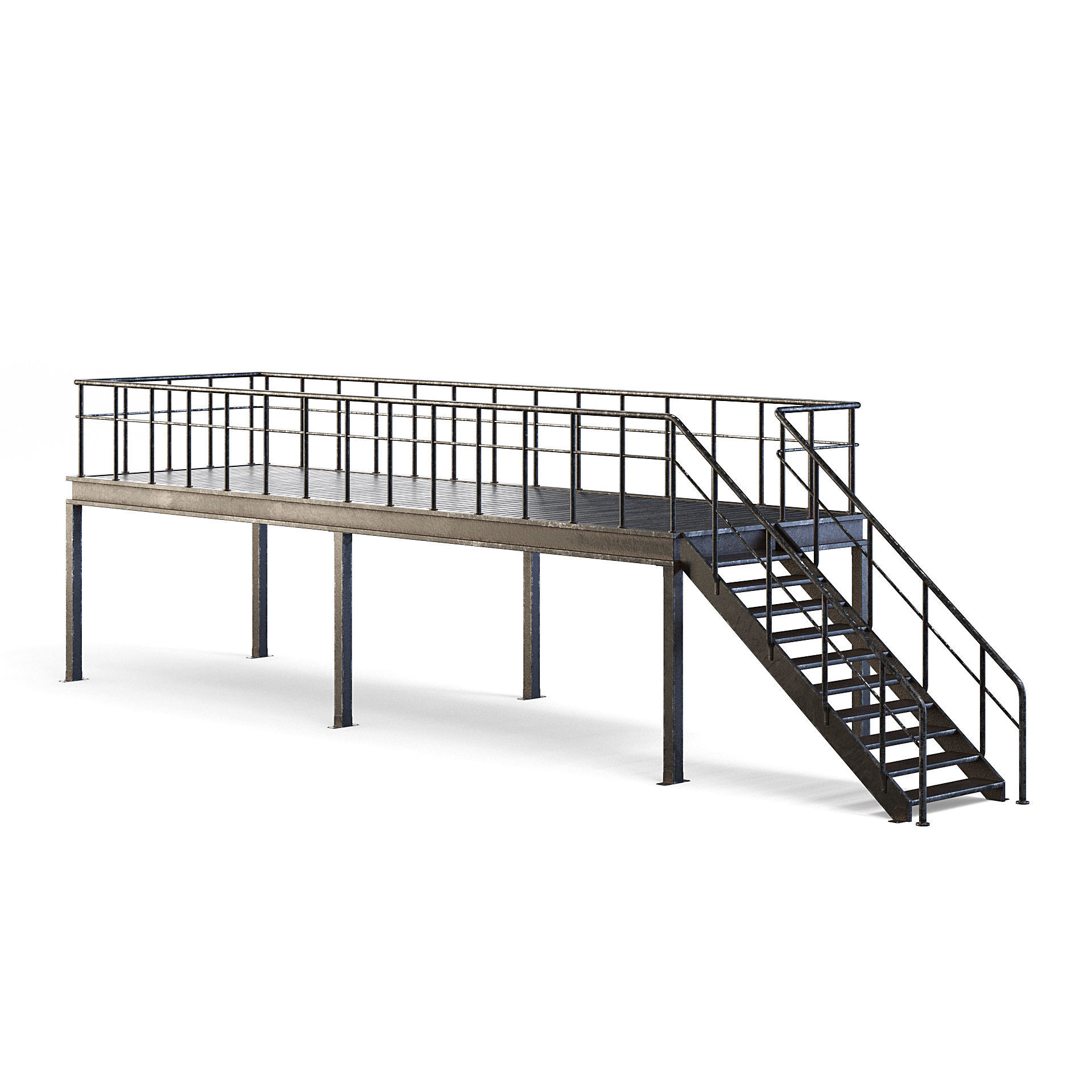 Factory Platform 3D model_2