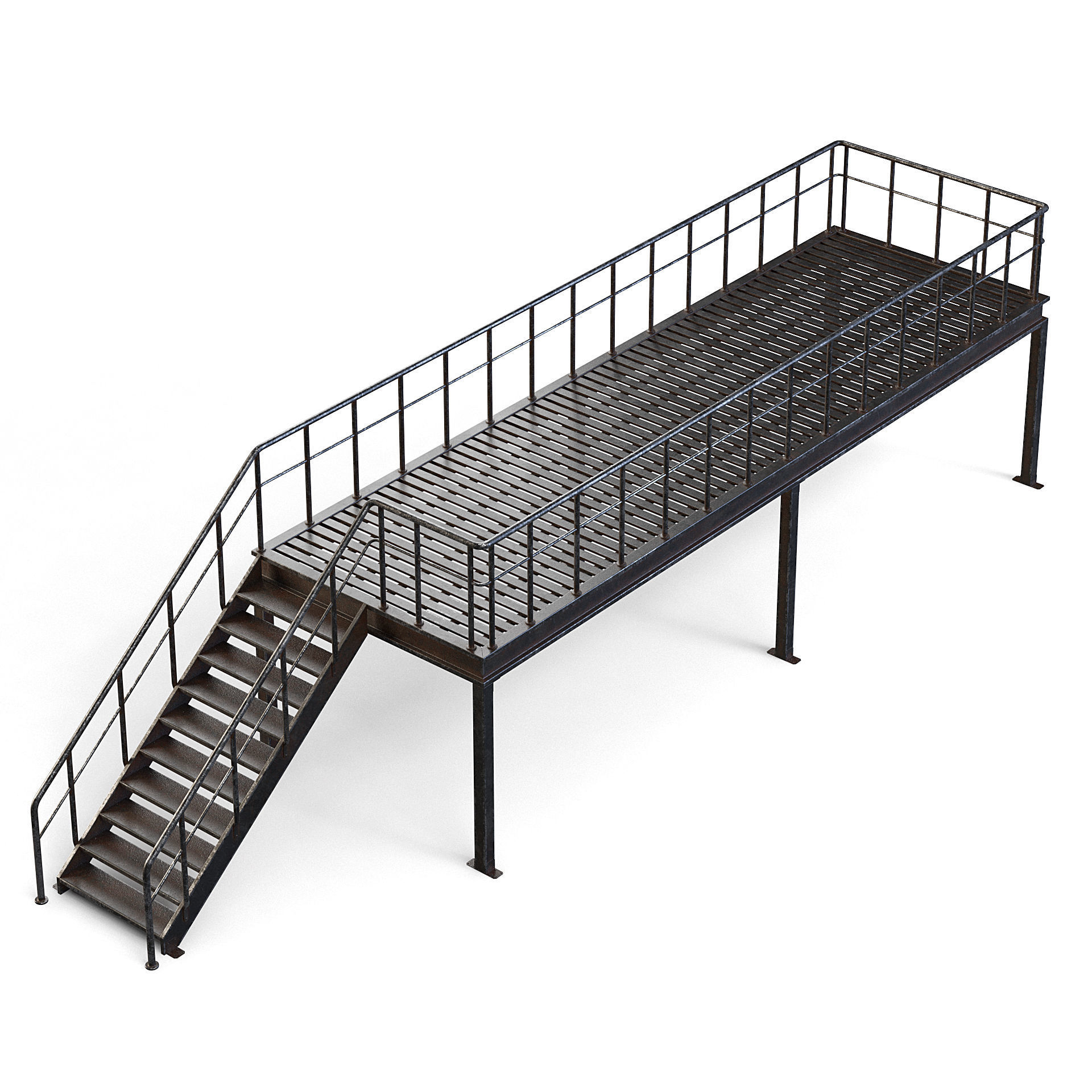 Factory Platform 3D model_6