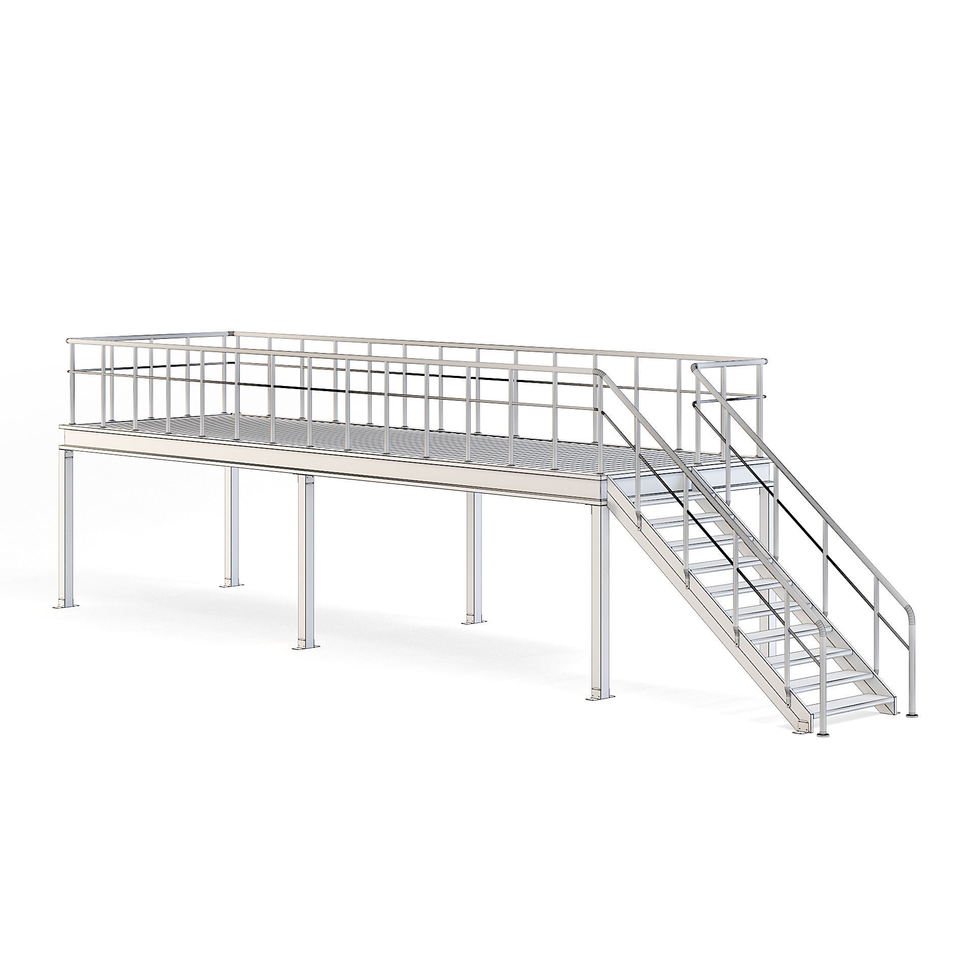 Factory Platform 3D model_3