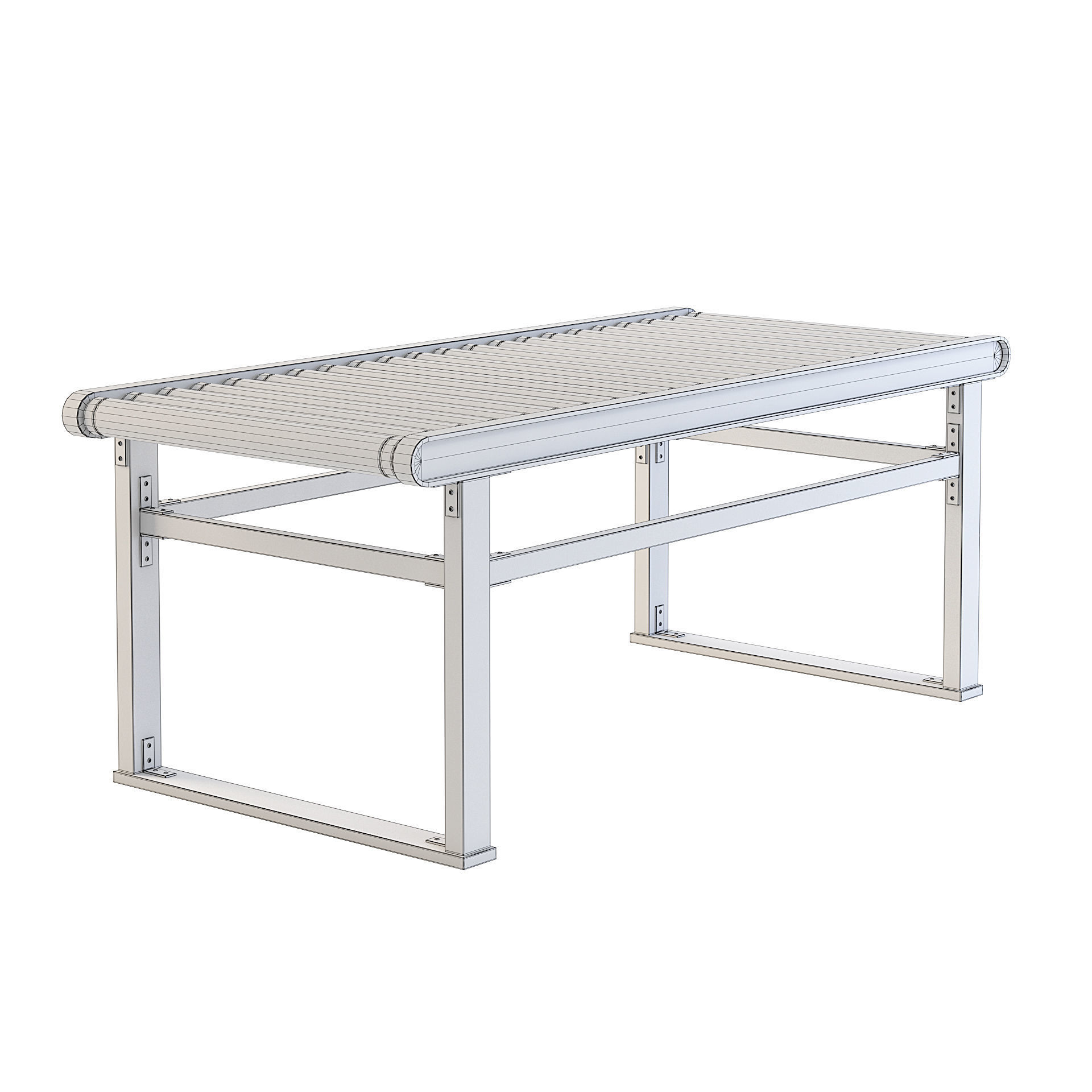 Factory Roller Table 3D model_1