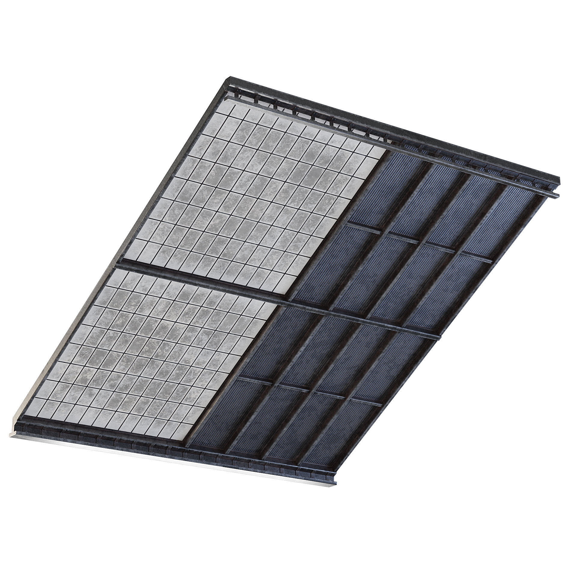 Factory Roof 3D model_2