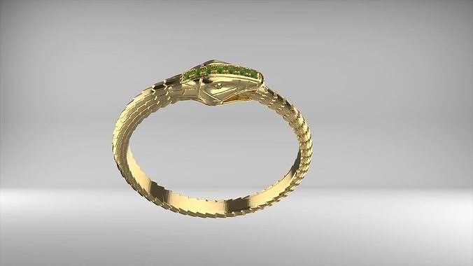 Snake ring 3D print model
