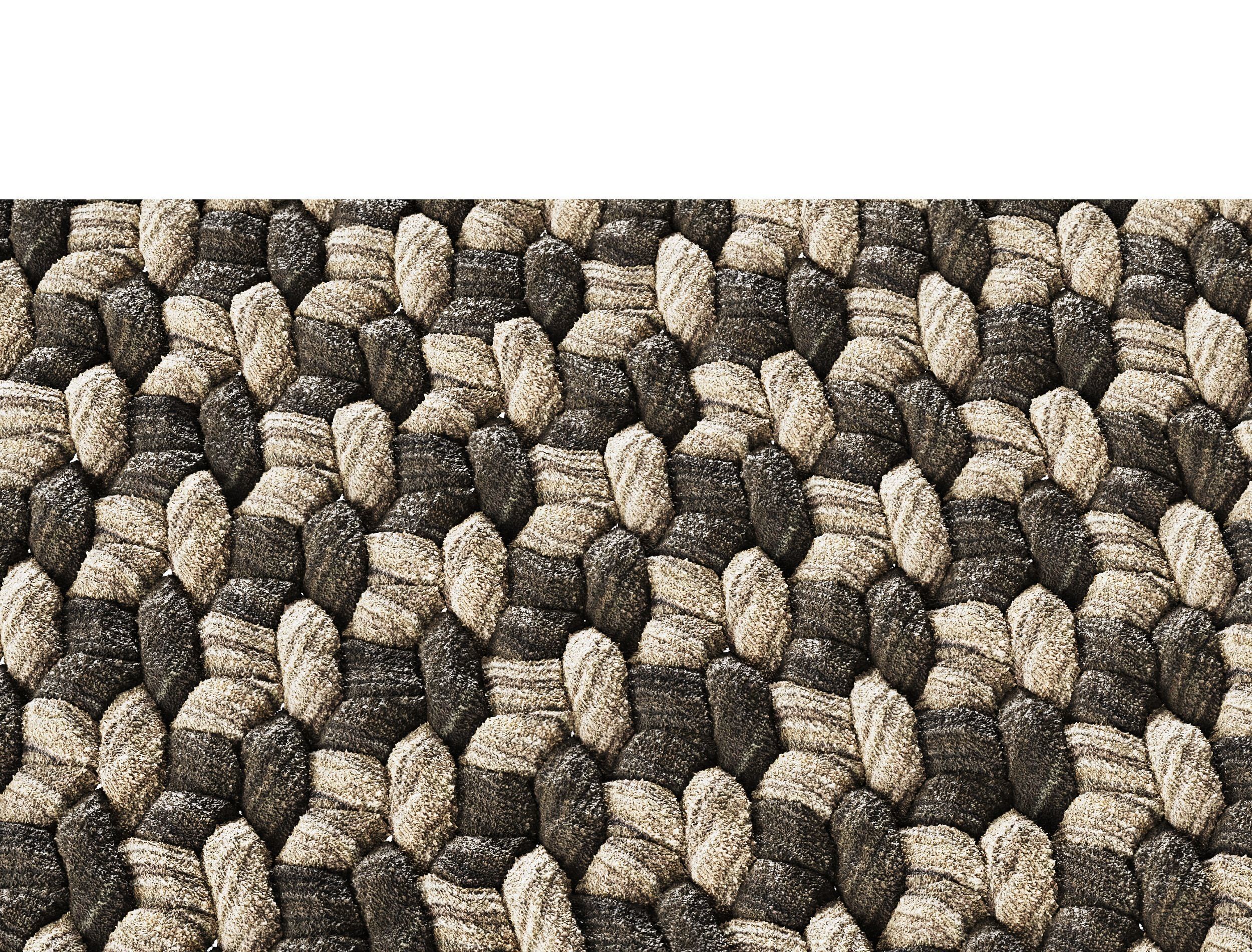 Rope Wicker Rectangle Carpet V2  3D model_2