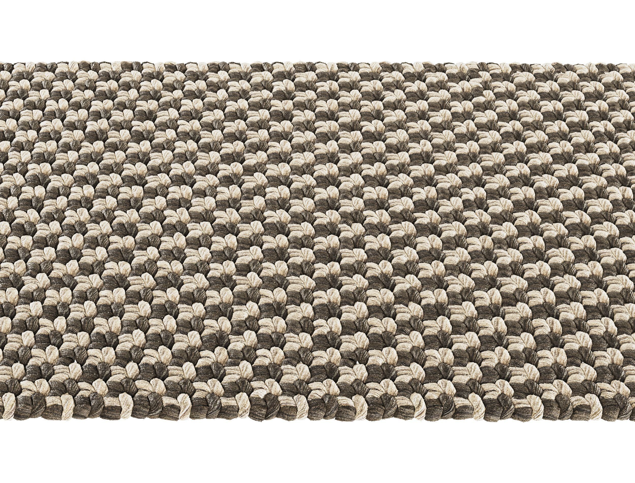 Rope Wicker Rectangle Carpet V2  3D model_1