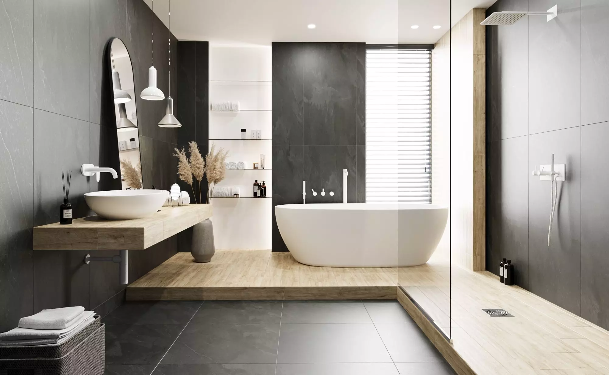 Bathroom Interior Loft 3D model