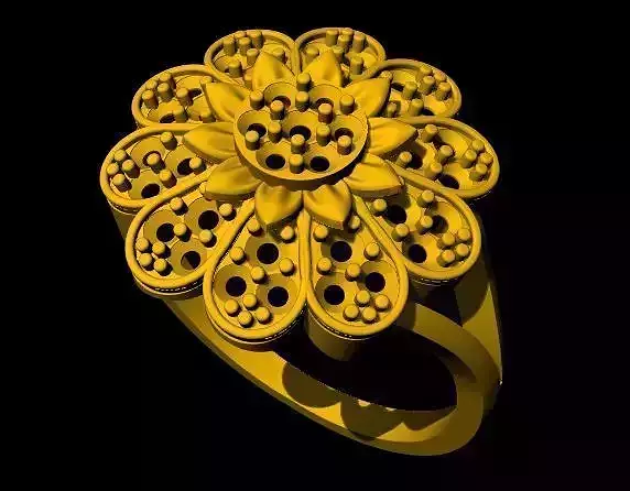 flower ring 3dm file