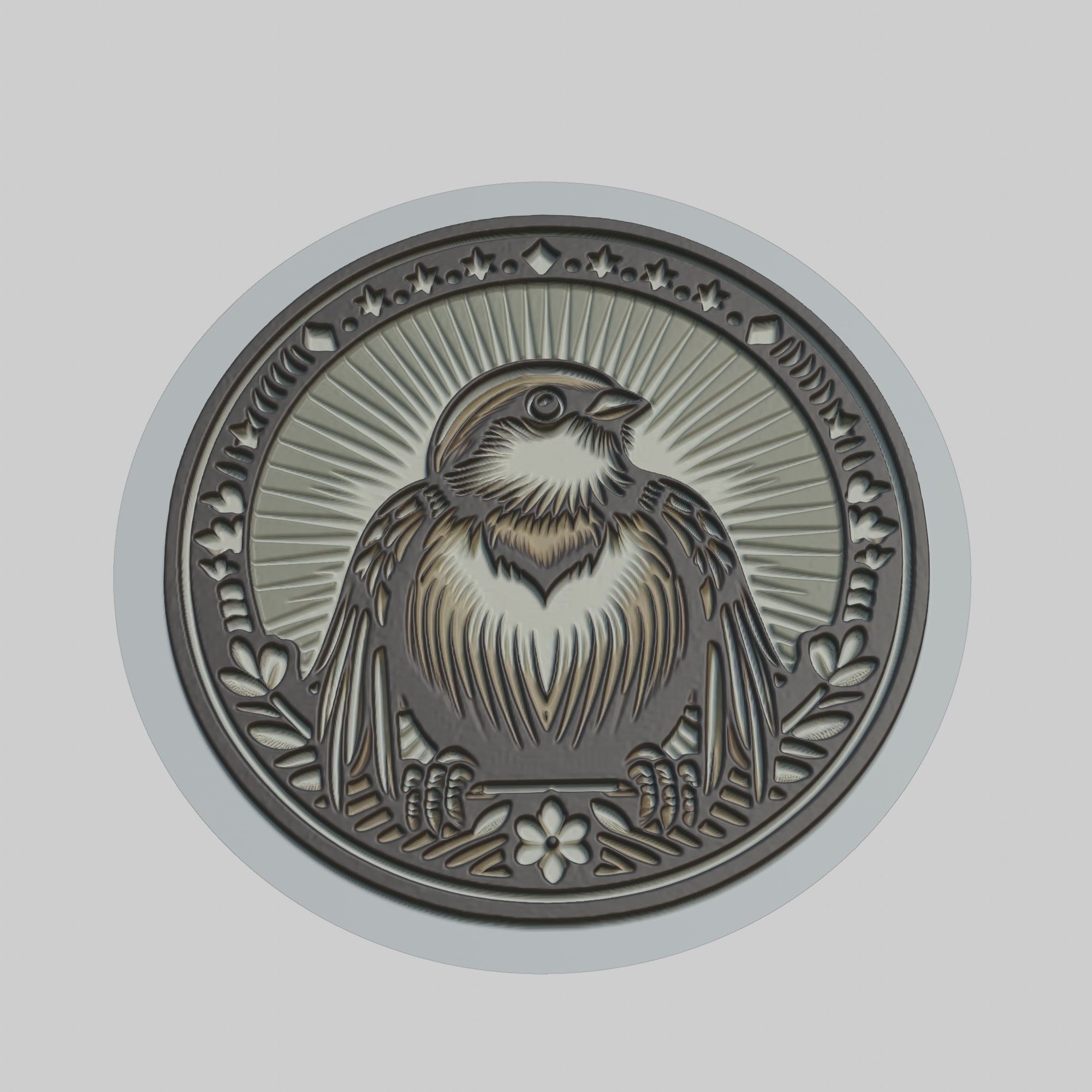 Sparrow Animal 3D print model_1