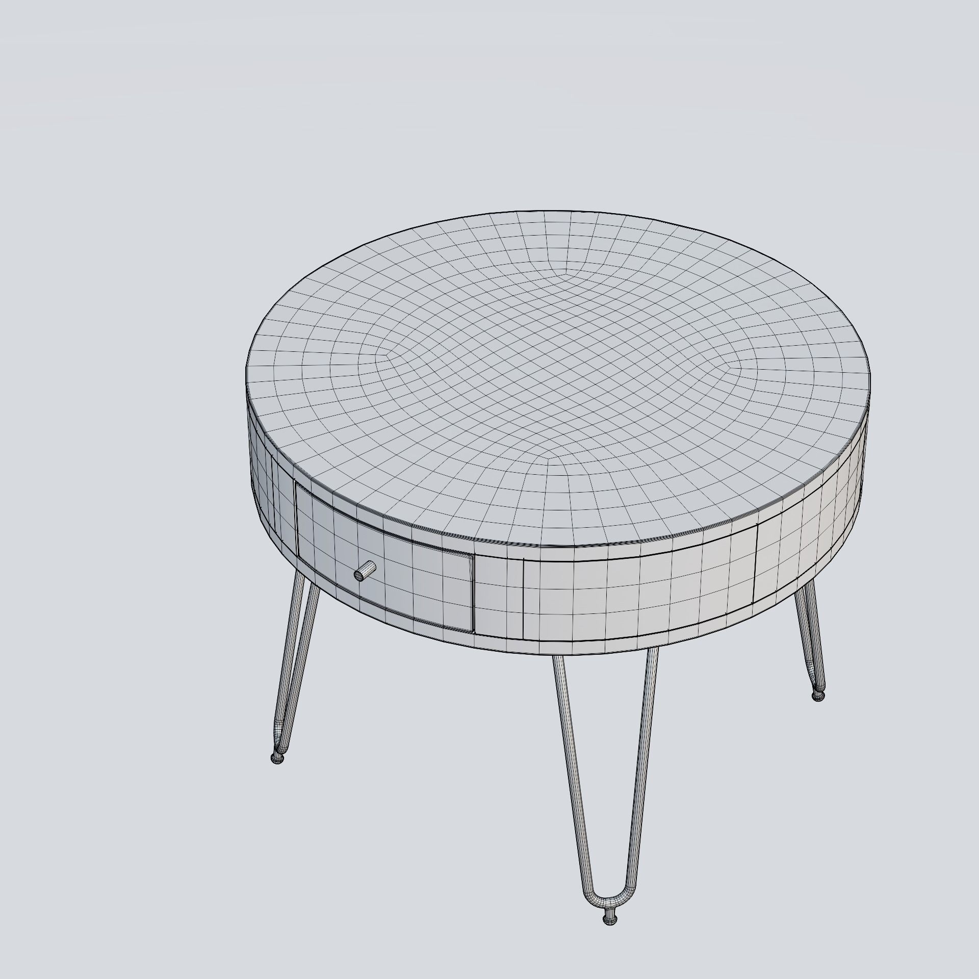 Coffee Table Retro 3D model_4