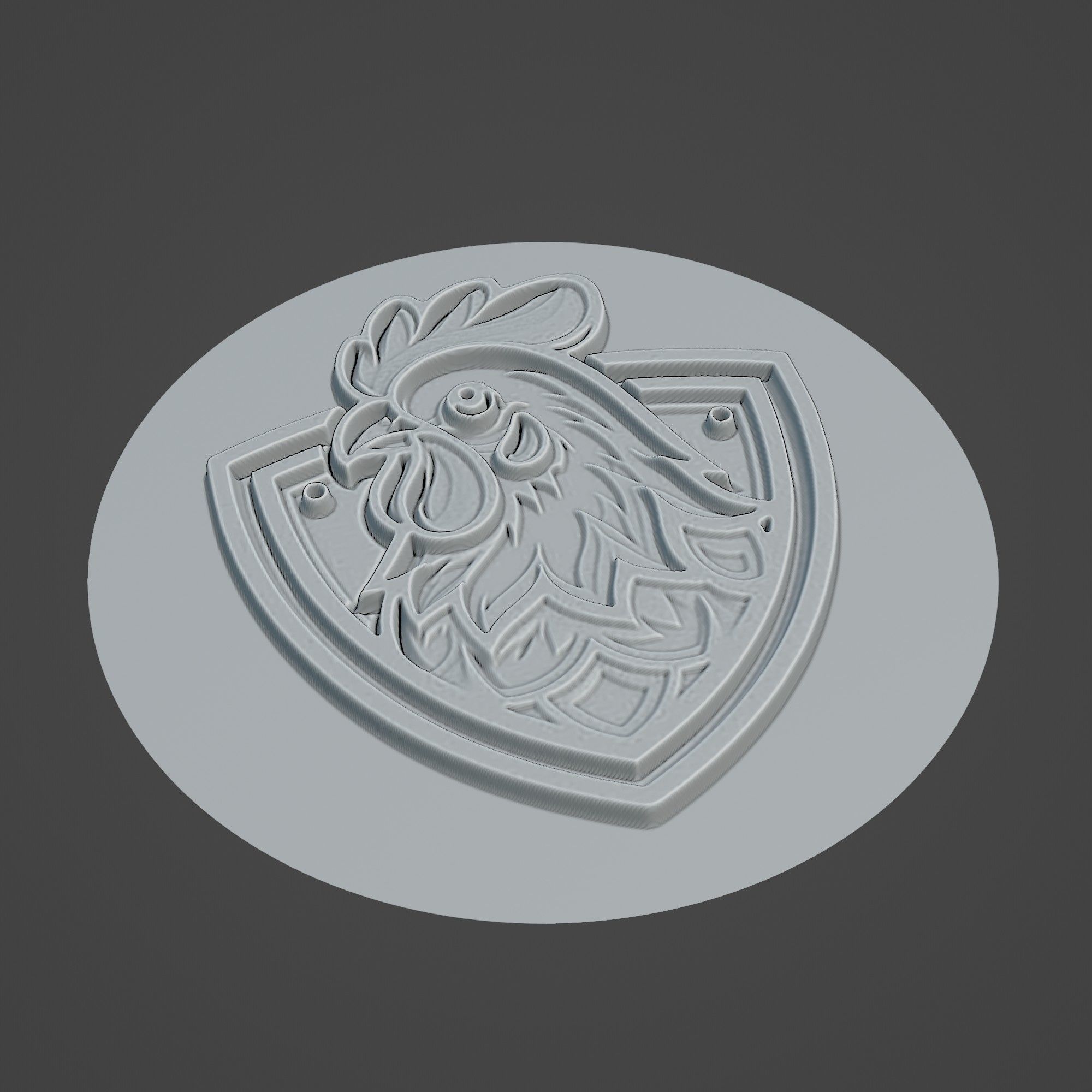 Chicken Animal 3D print model_2