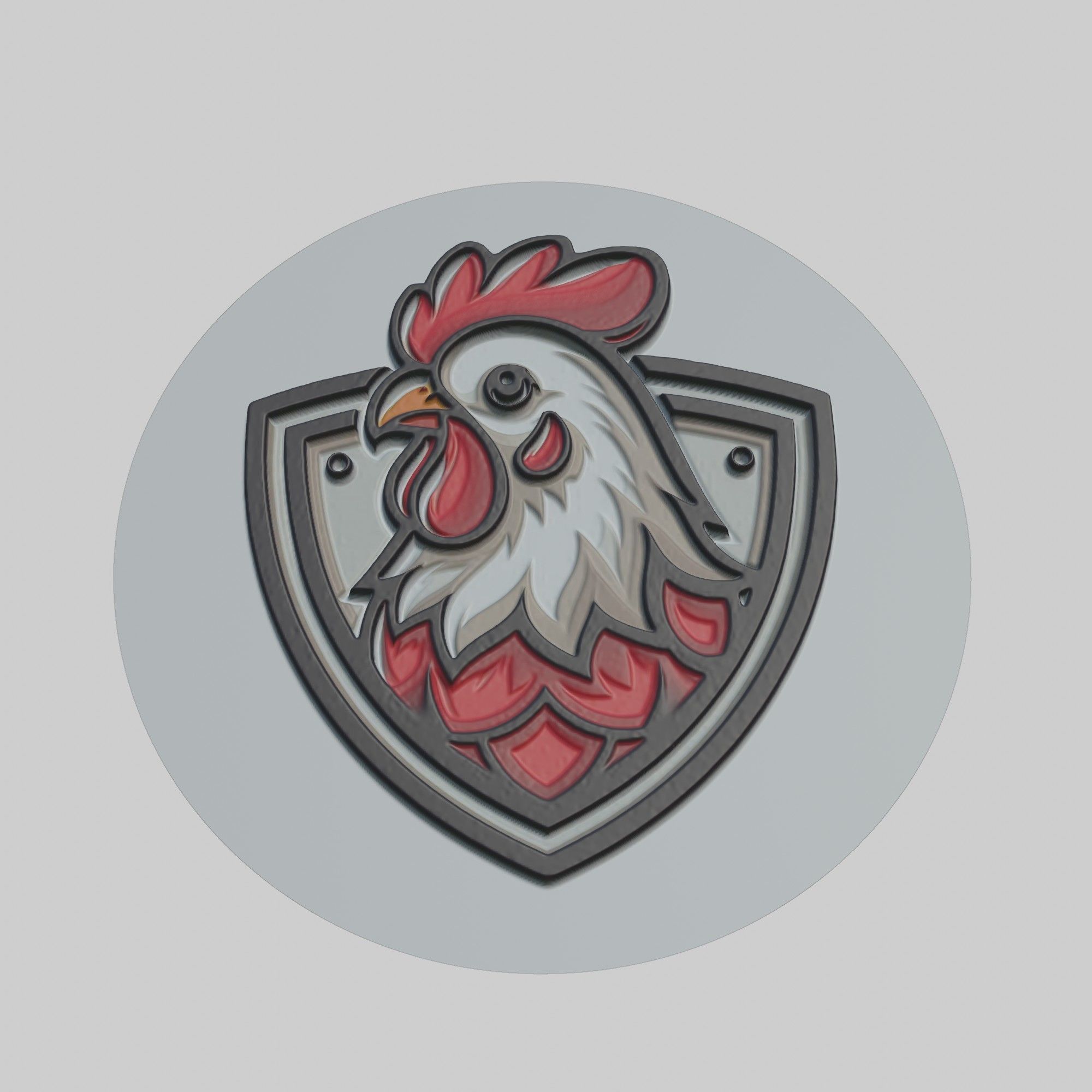 Chicken Animal 3D print model_1