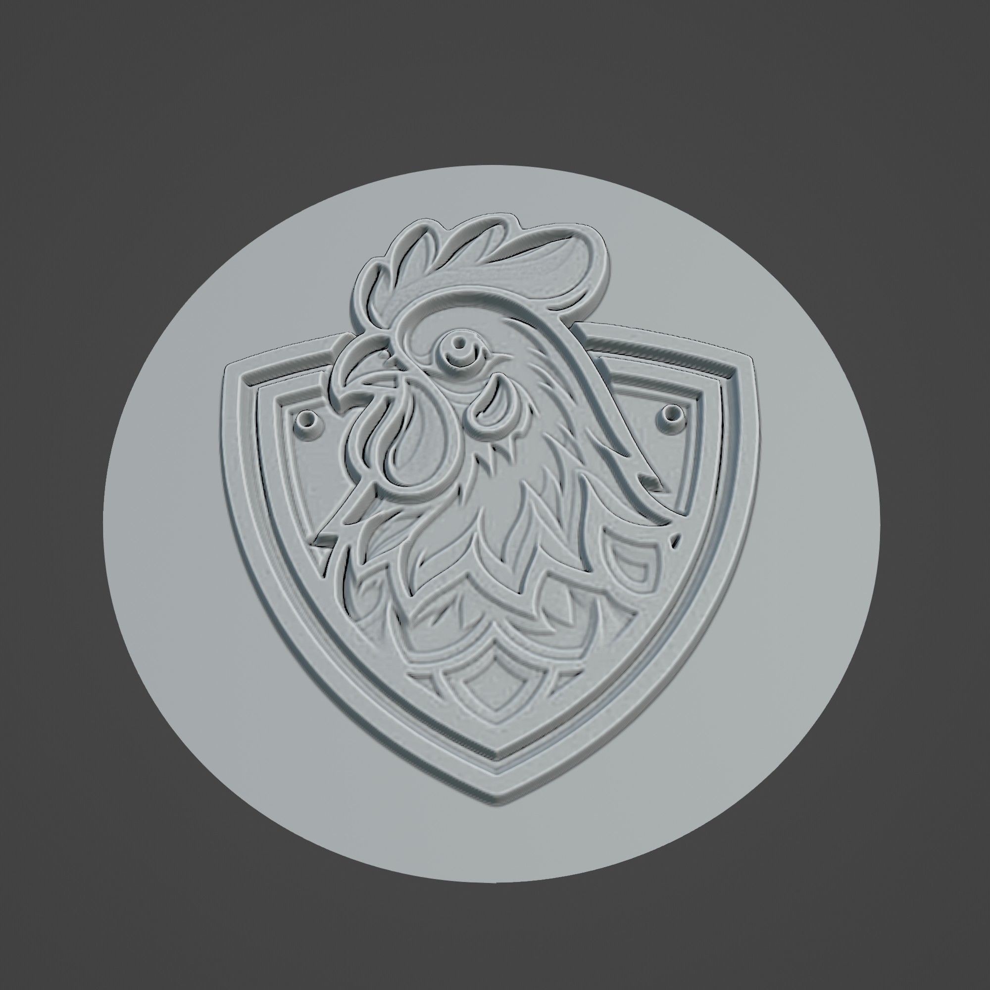 Chicken Animal 3D print model_3