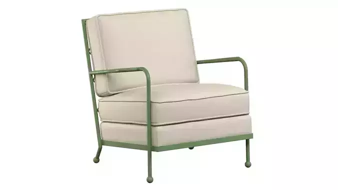  Maison Royere Fauteuil Croisillon Metal Croisillon Armchair 