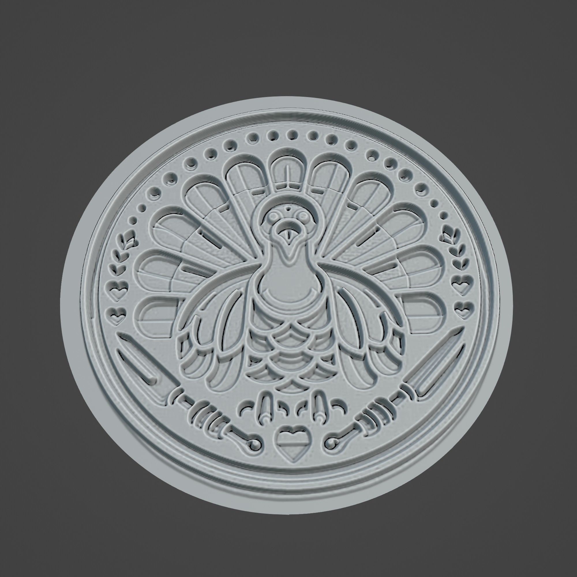 Turkey Animal 3D print model_3