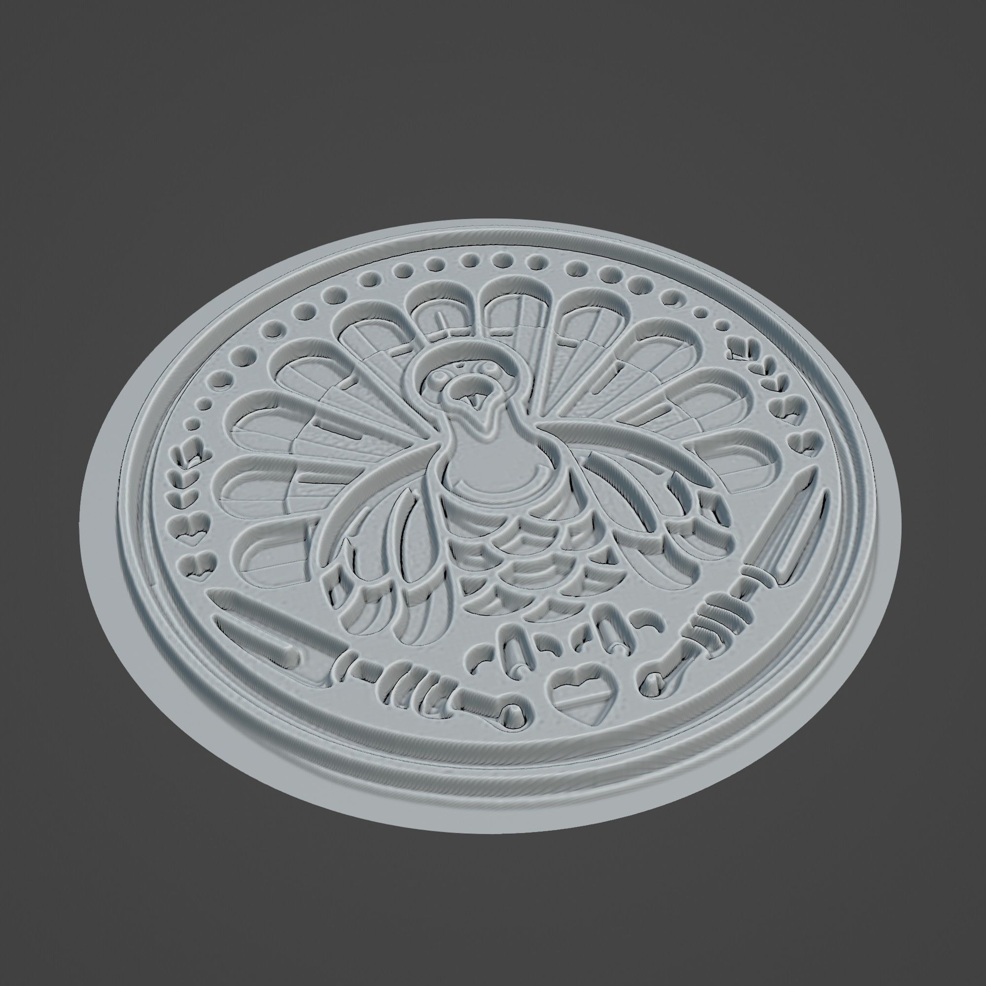 Turkey Animal 3D print model_2