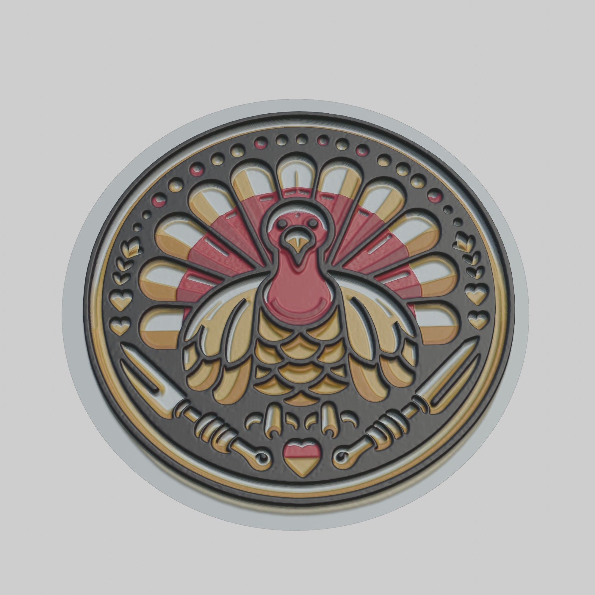 Turkey Animal 3D print model_1