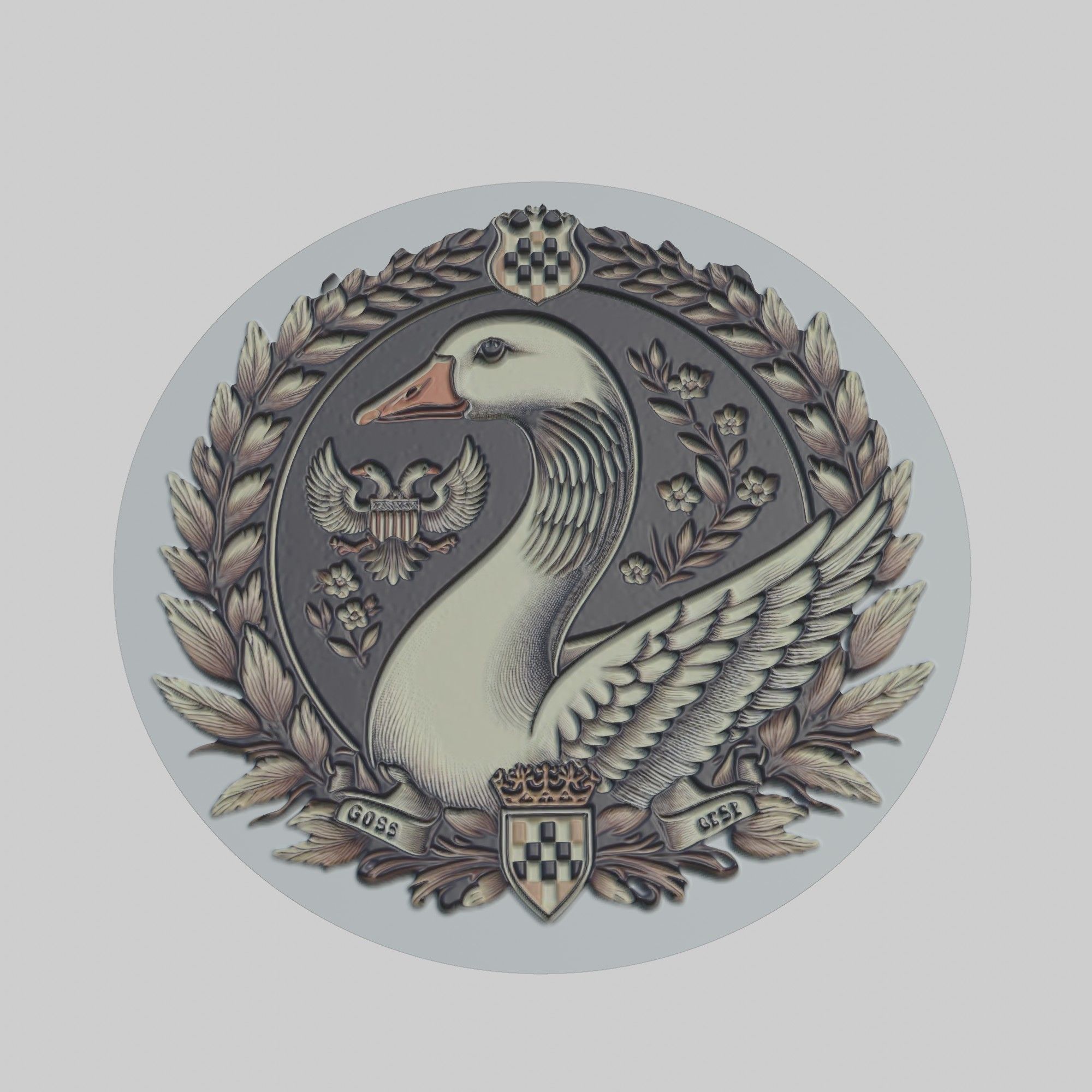 Goose Animal 3D print model_1