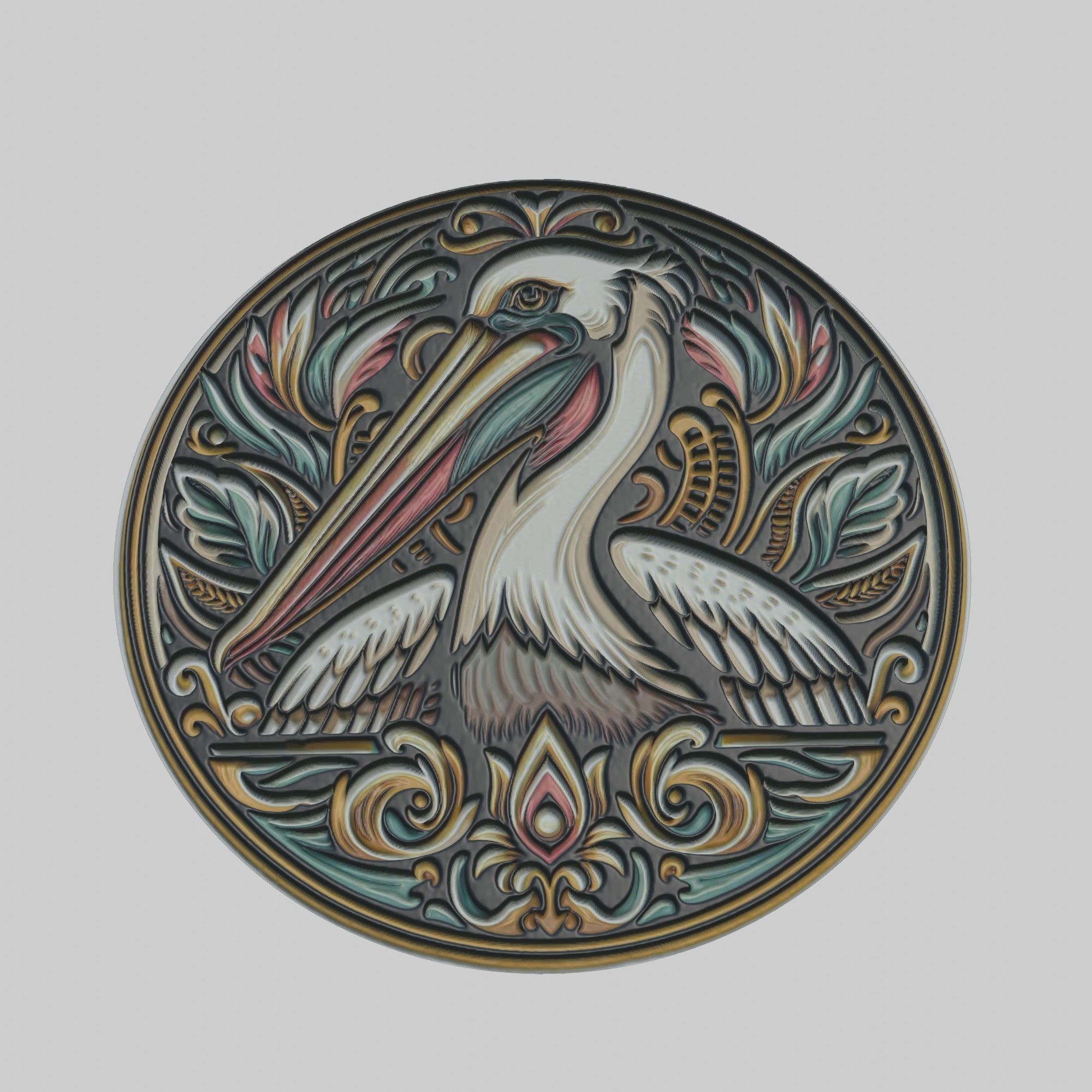 Pelican Animal 3D print model_1