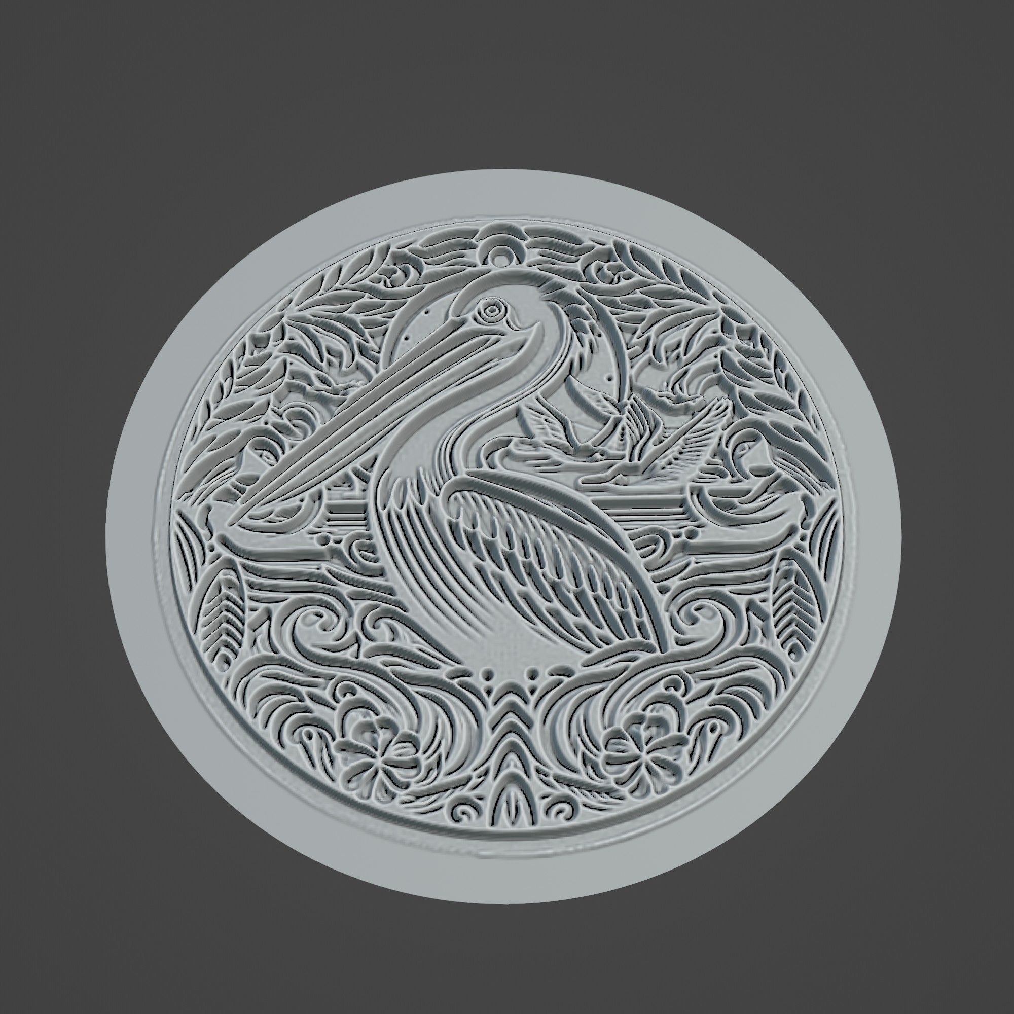 Pelican Animal 3D print model_3