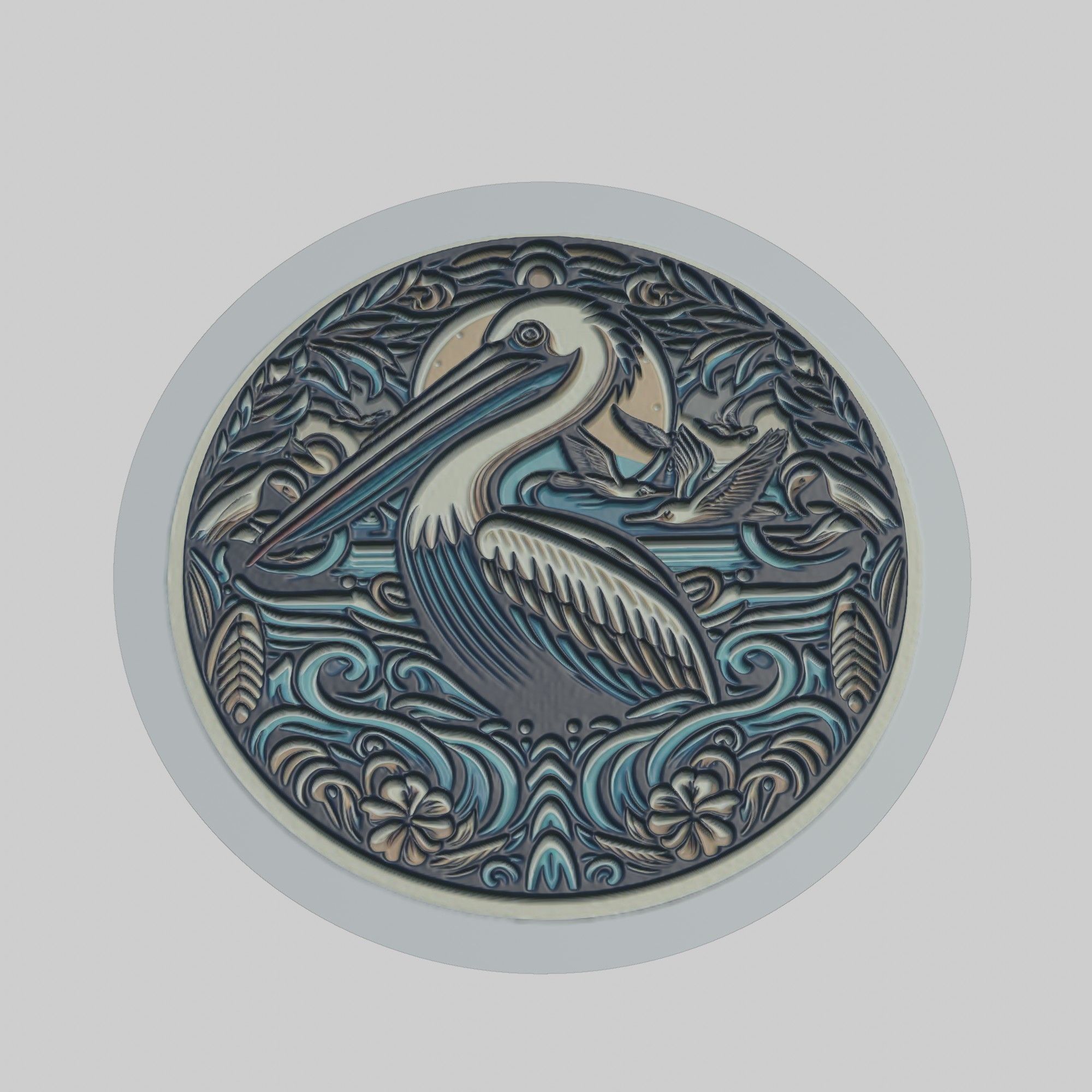 Pelican Animal 3D print model_1