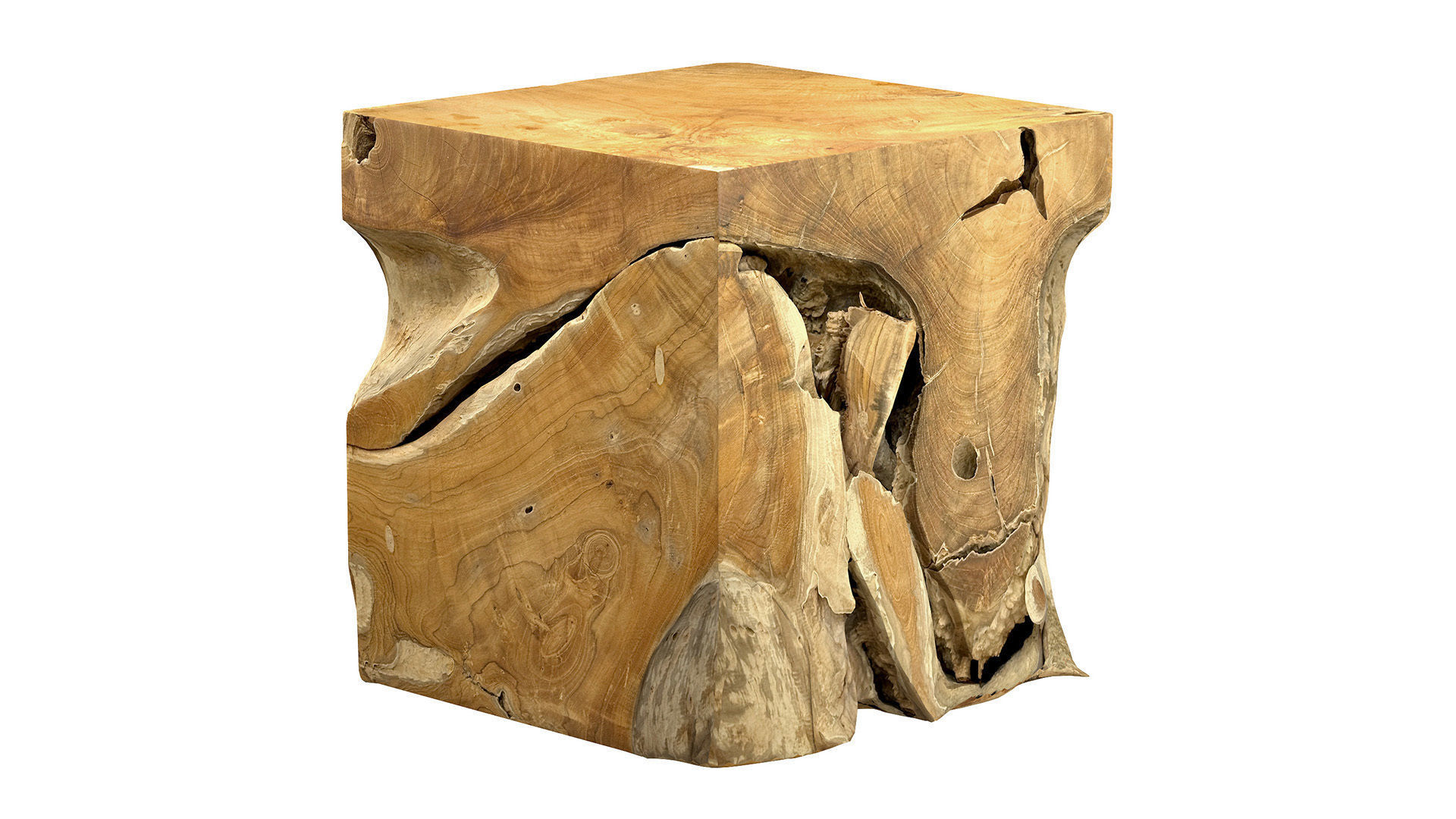 Accent Square Root Coffee Table 3D model_3