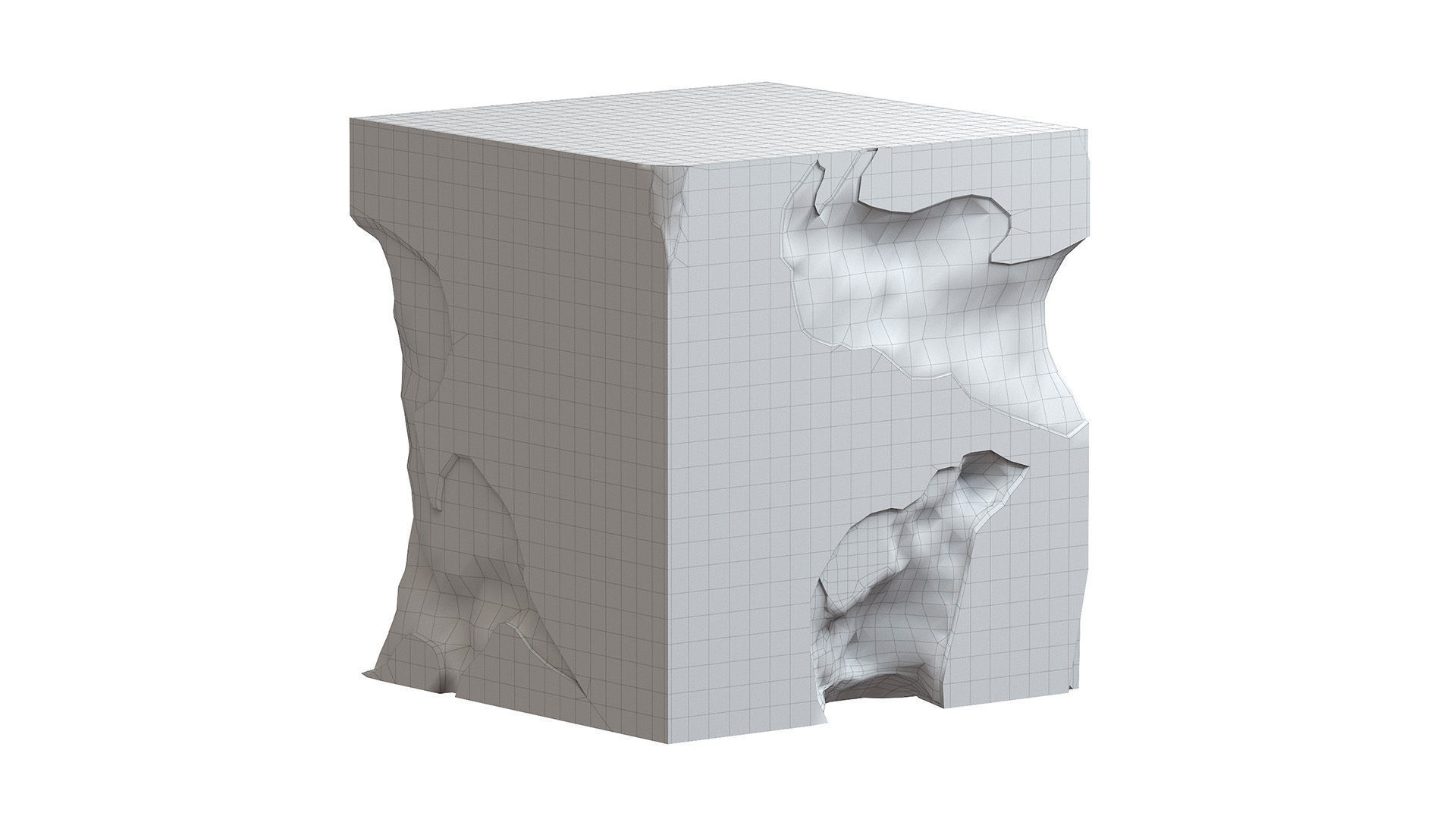 Accent Square Root Coffee Table 3D model_8