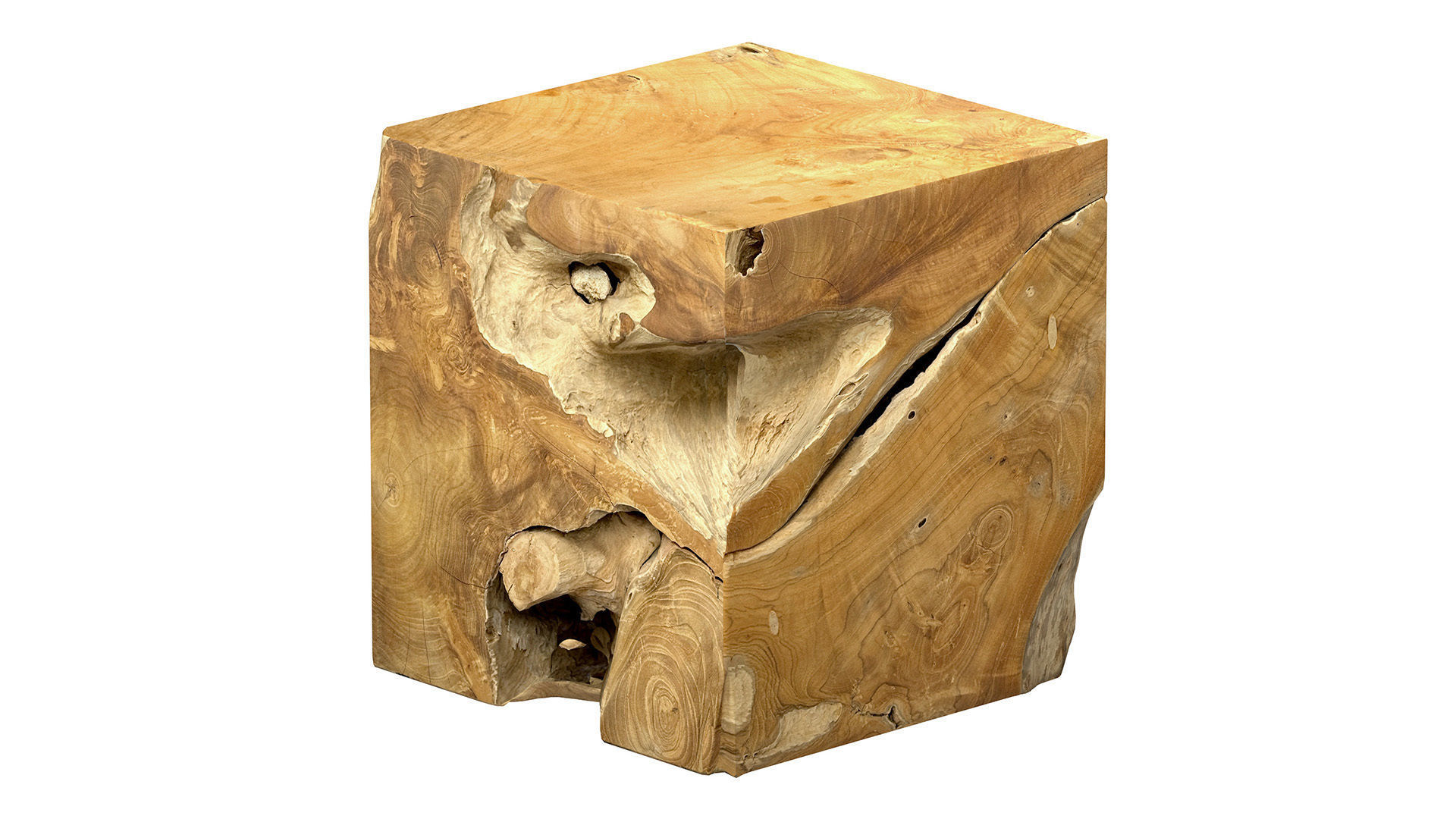 Accent Square Root Coffee Table 3D model_4