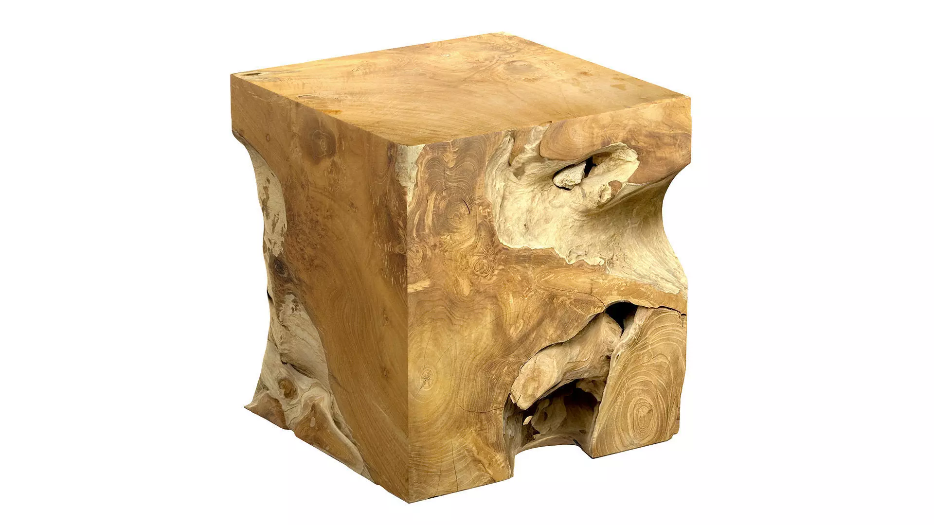 Accent Square Root Coffee Table 3D model_0